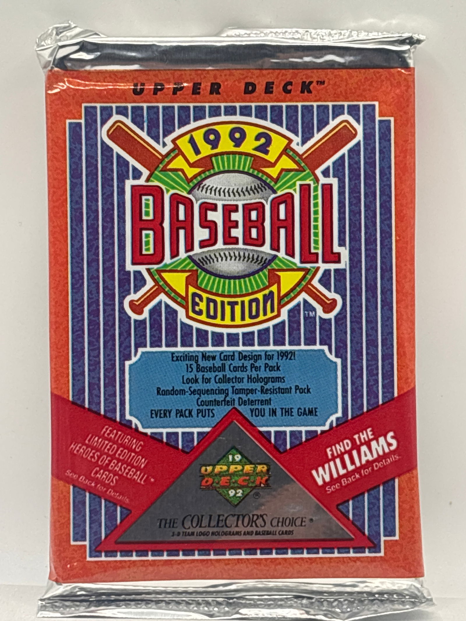 1992 UPPER DECK MLB BASEBALL PACK: THE HOBBY BOX