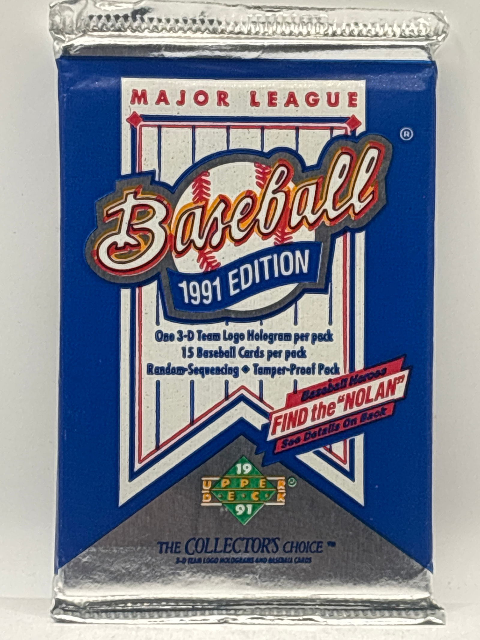 1991 UPPER DECK MLB BASEBALL PACK: THE HOBBY BOX