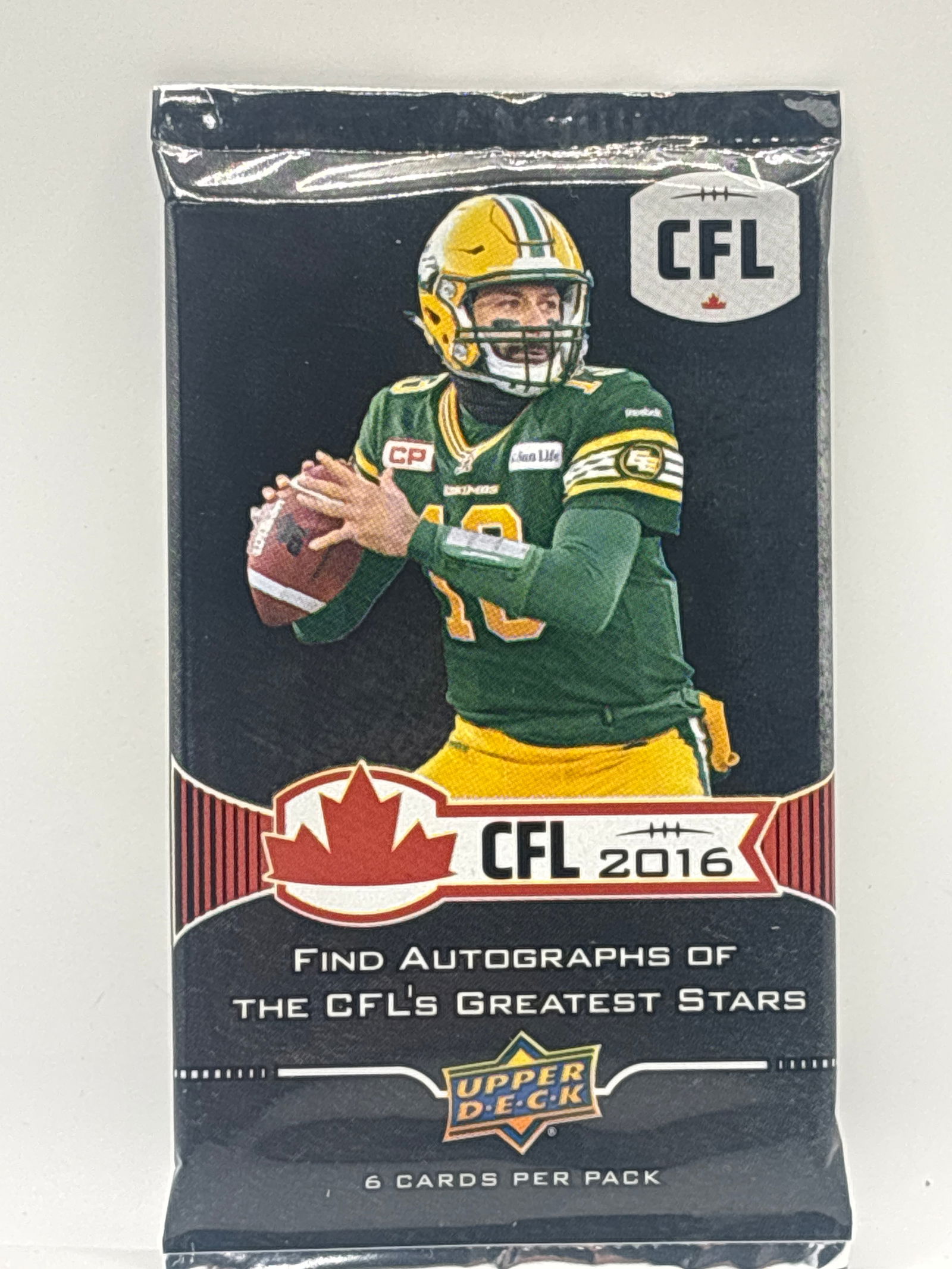 2016 UPPER DECK CFL FOOTBALL PACK: THE HOBBY BOX