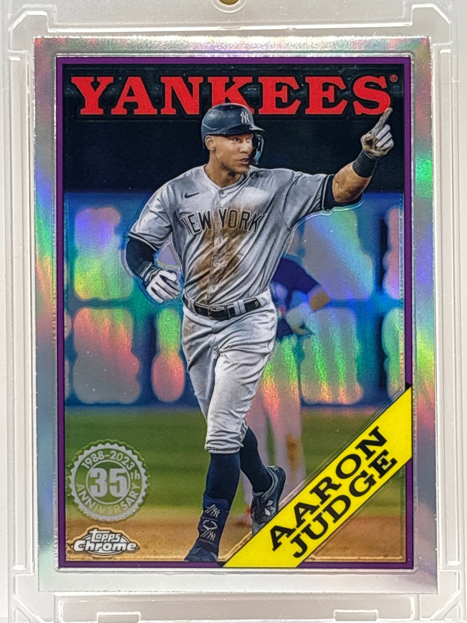 2023 TOPPS CHROME 35TH ANNIVERSARY AARON JUDGE INSERT (1 of 3)