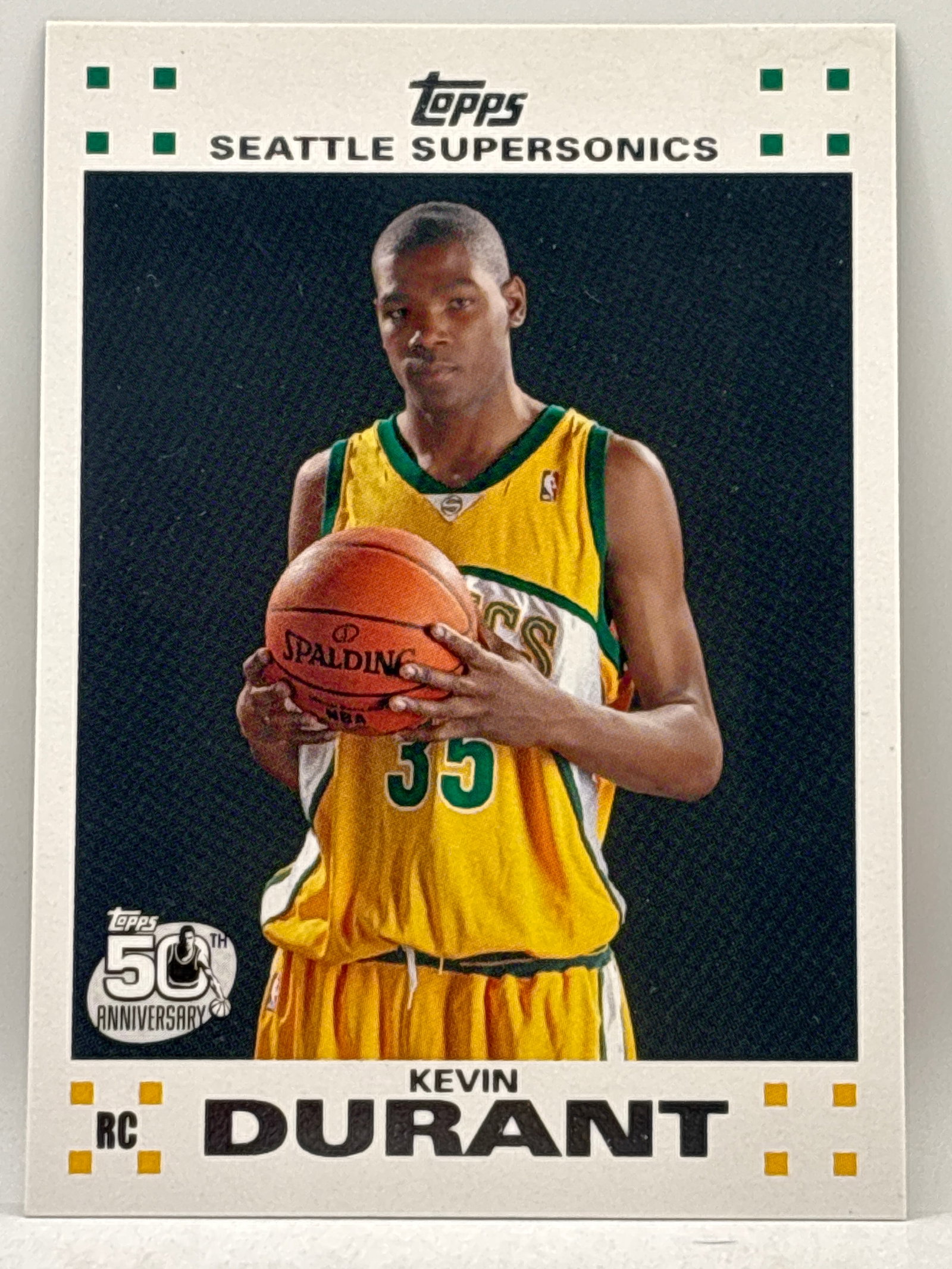 2007 TOPPS 50TH ANNIVERSARY KEVIN DURANT ROOKIE INSERT 2 OF 14 (1 of 2)