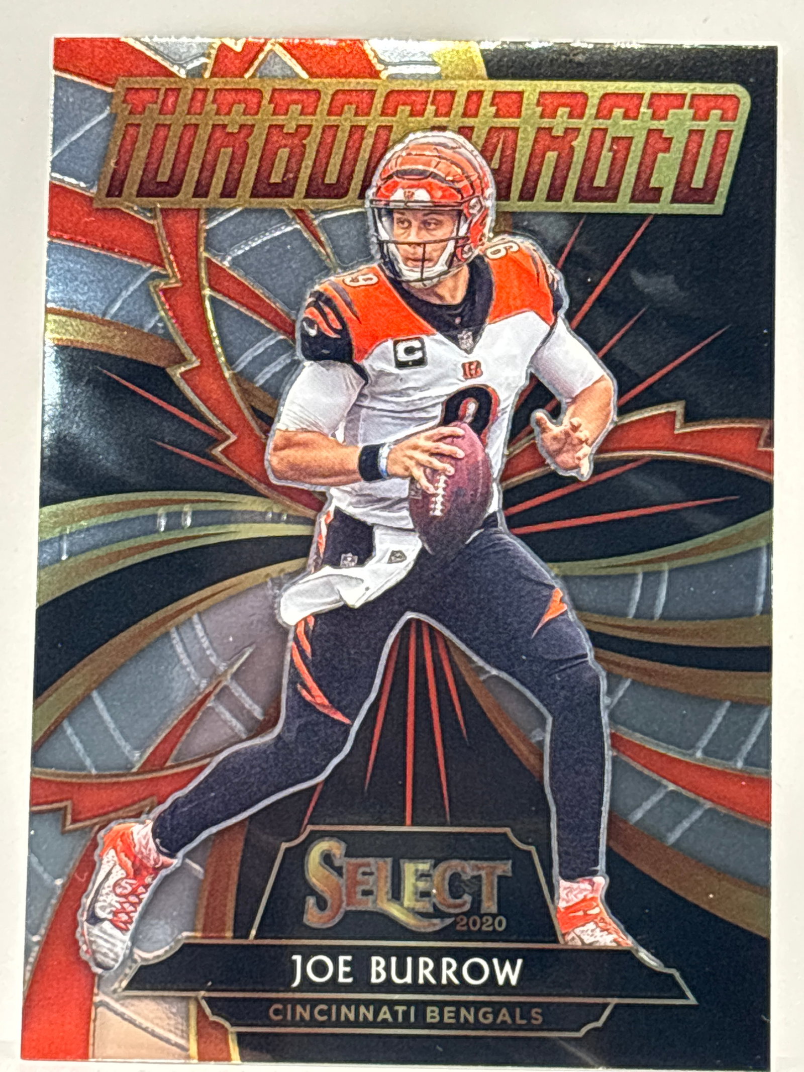 2020 PANINI SELECT JOE BURROW TURBOCHARGED ROOKIE INSERT (1 of 2)