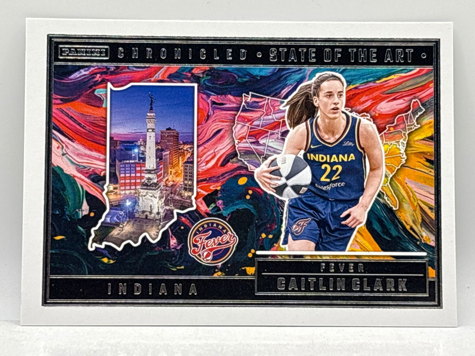 2025 PANINI CAITLIN CLARK CHRONICLED CAITLIN CLARK STATE OF THE ART: THE HOBBY BOX