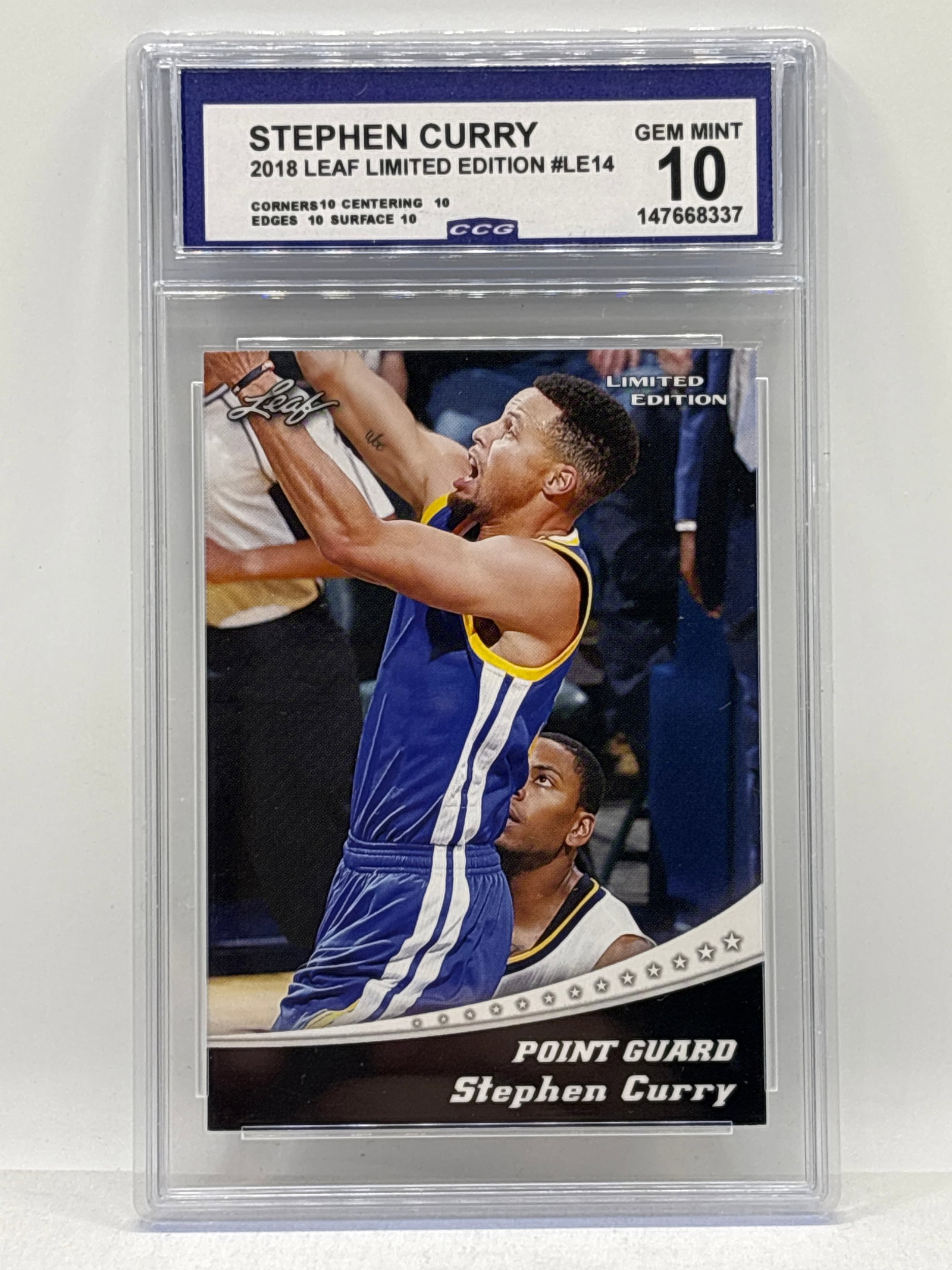LIMITED EDITION 2018 STEPHEN CURRY INSERT GRADED GEM MINT 10 (1 of 2)