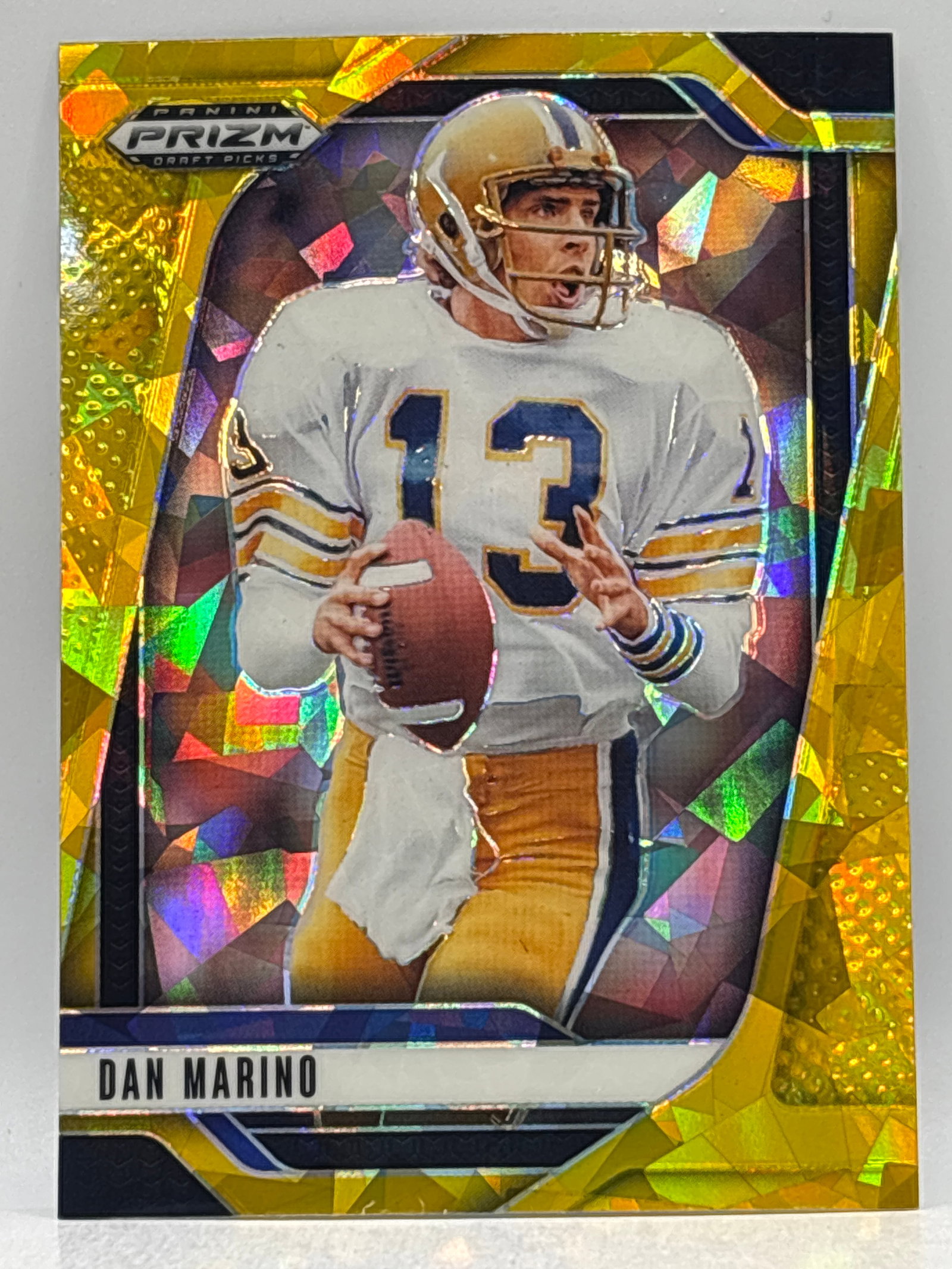 2025 PANINI PRIZM DRAFT PICKS DAN MARINO GOLD CRACKED ICE PRIZM HOLO SP: THE HOBBY BOX