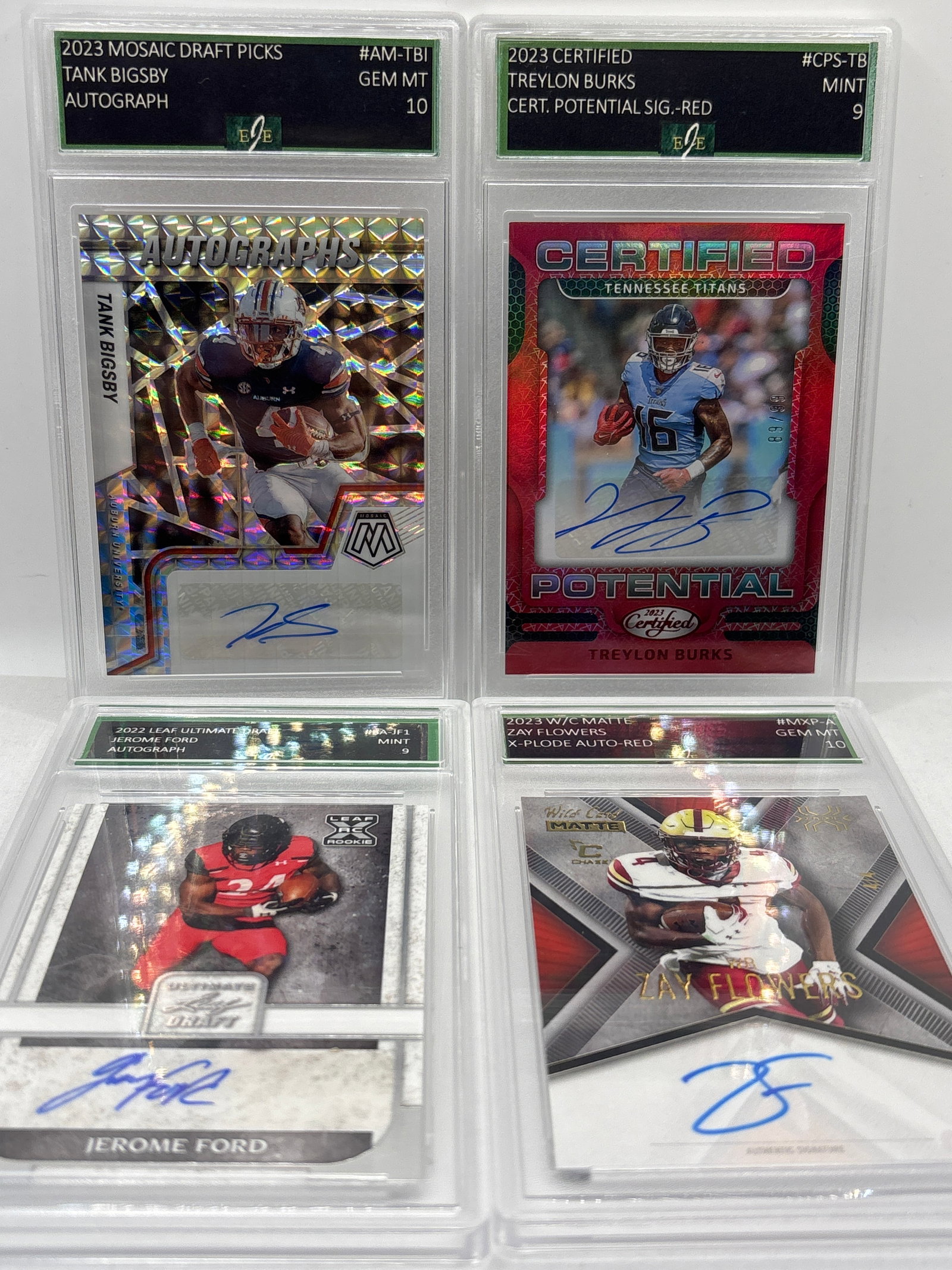 NFL SUPERSTAR NFL AUTOGRAPHED NUMBERED ROOKIE SLAB LOT: THE HOBBY BOX