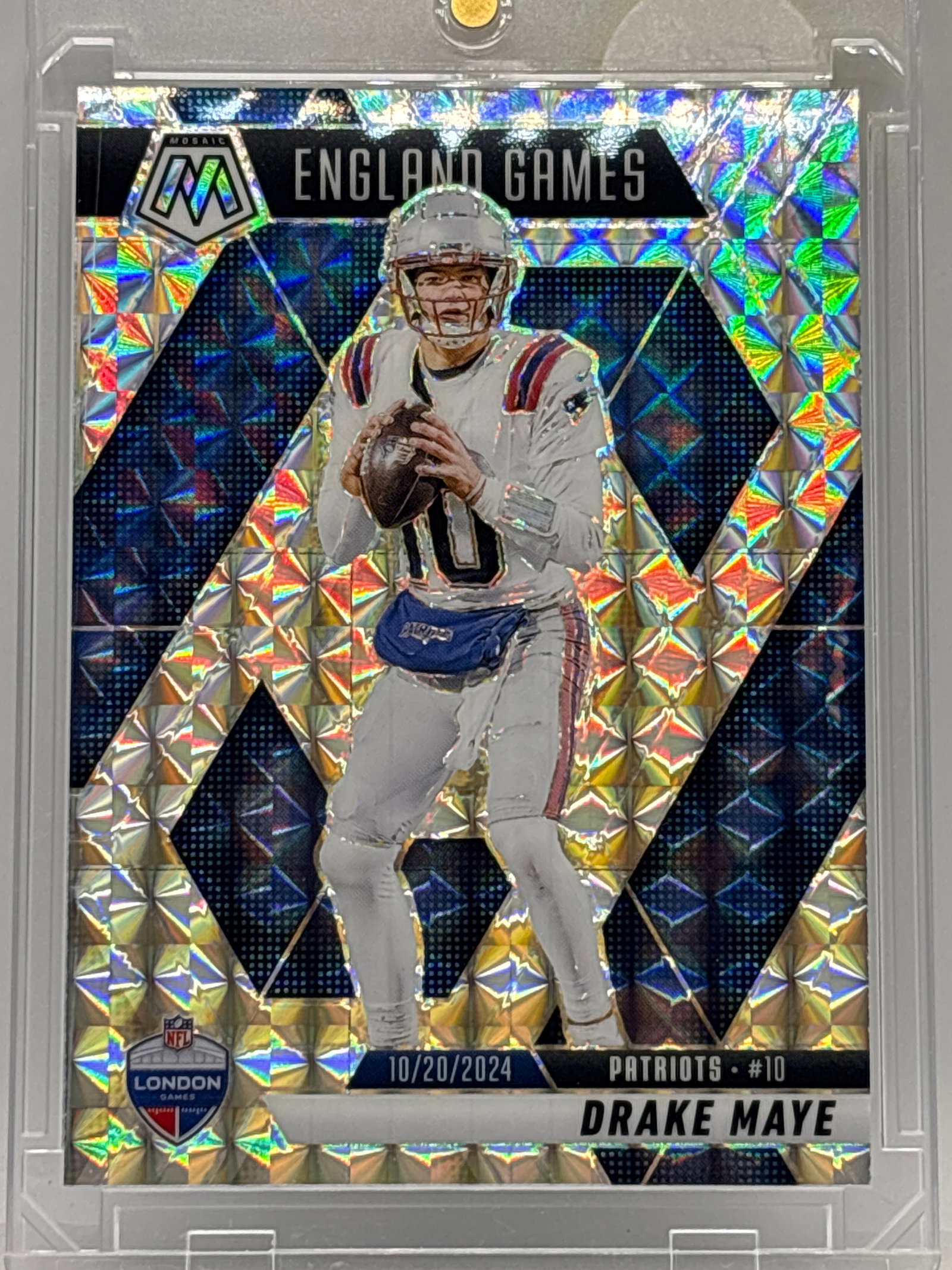 2025 PANINI MOSAIC DRAKE MAYE SILVER PRIZM HOLO ENGLAND GAMES SP: THE HOBBY BOX