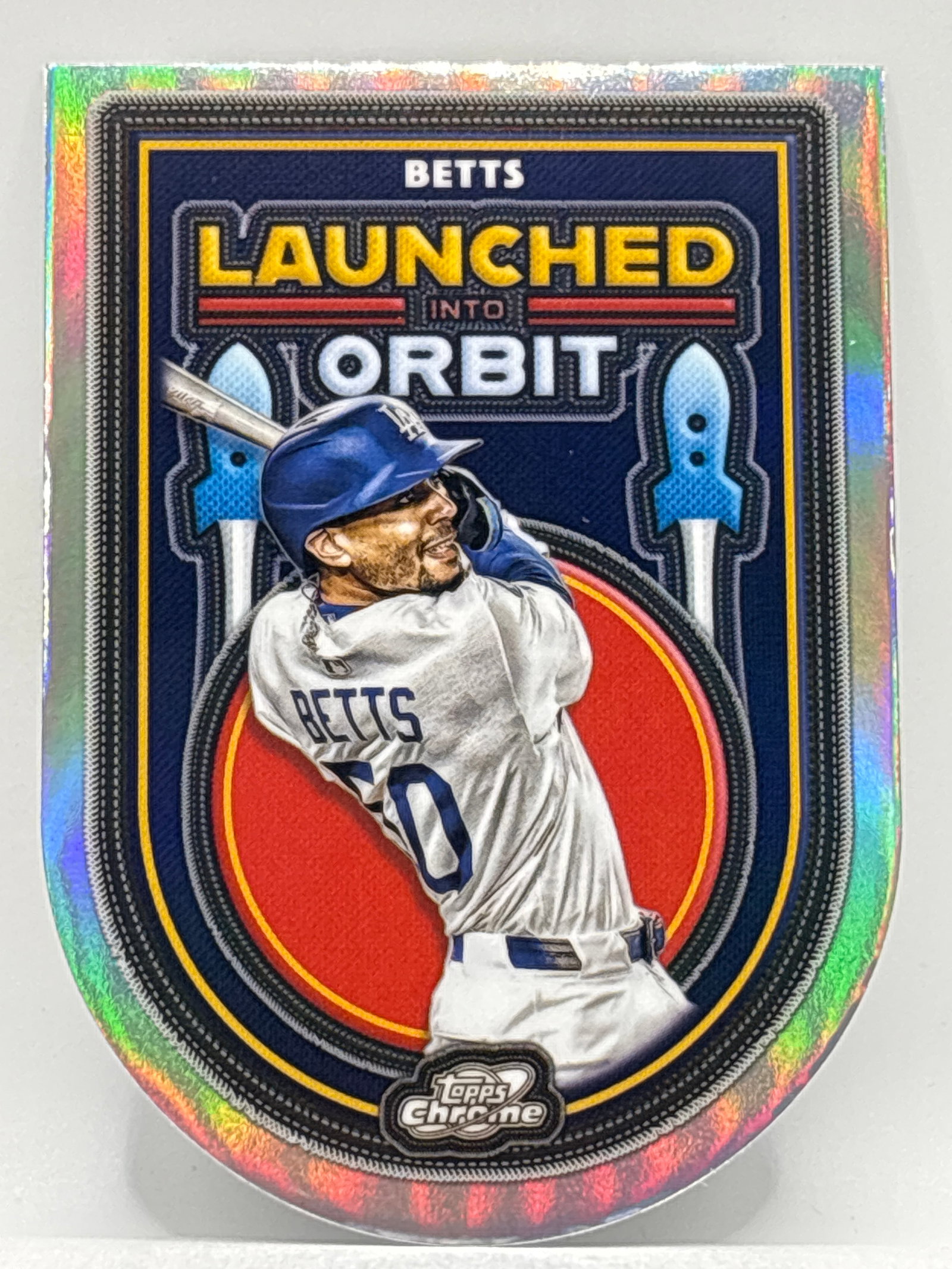 2025 TOPPS CHROME MOOKIE BETTS LAUNCHED INTO ORBIT DIE-CUT INSERT: THE HOBBY BOX