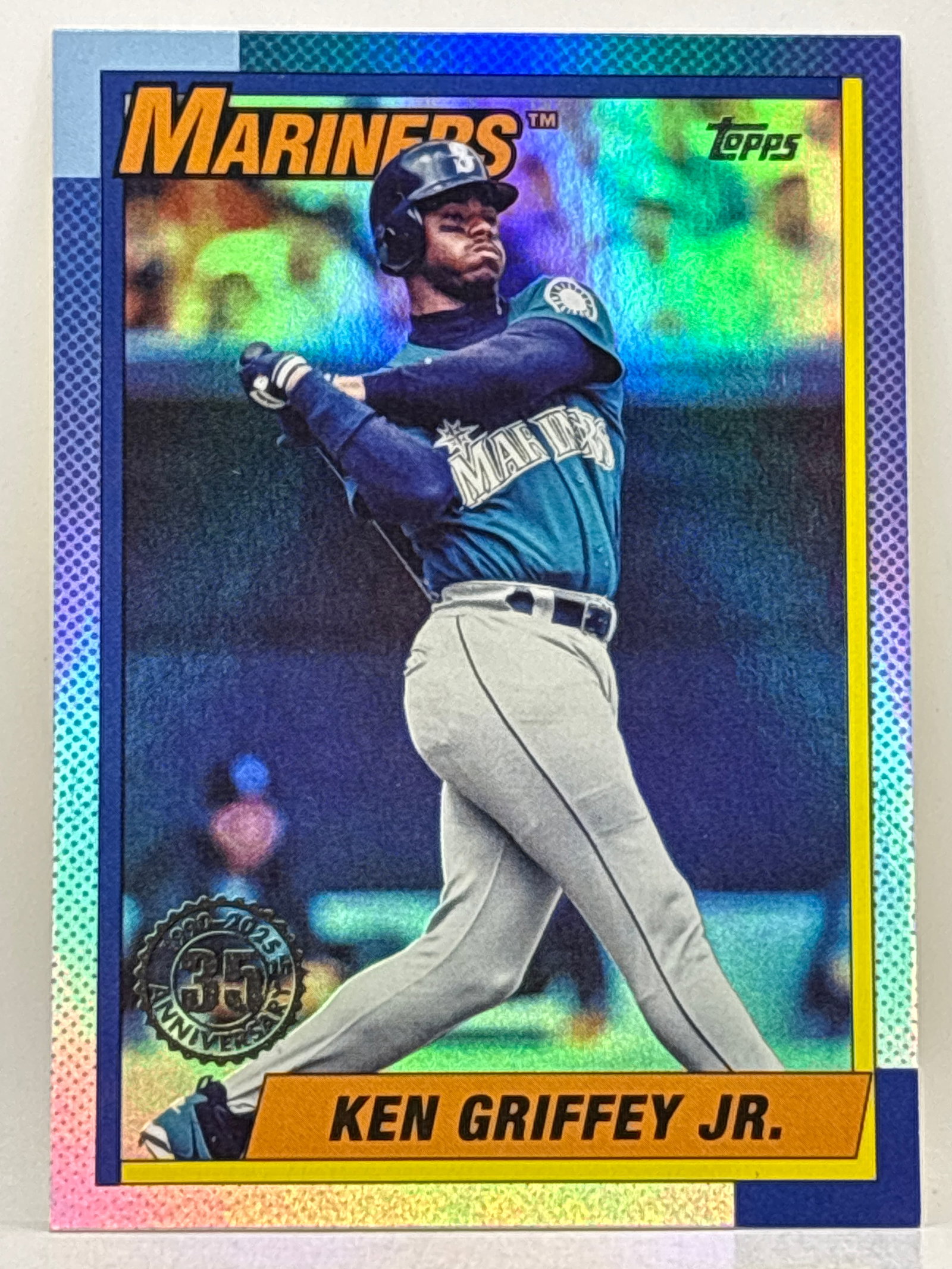 2025 TOPPS 35TH ANNIVERSARY KEN GRIFFEY JR FOIL INSERT (1 of 3)