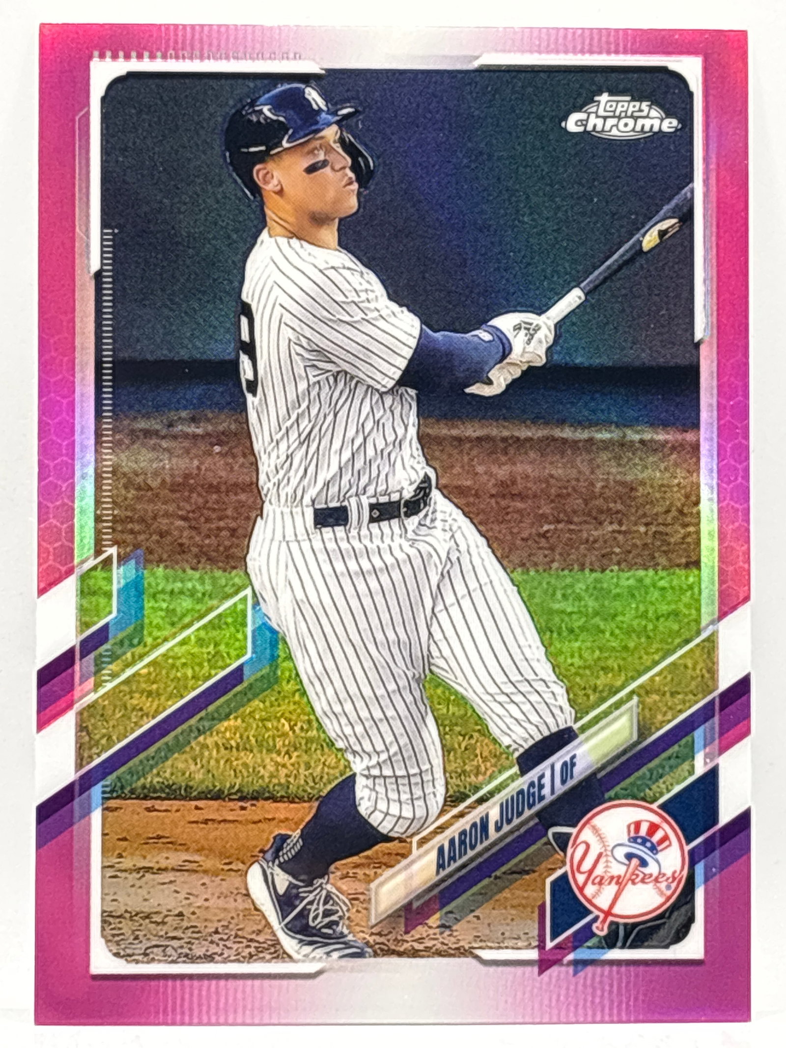 2021 TOPPS CHROME AARON JUDGE PINK CHROME: THE HOBBY BOX