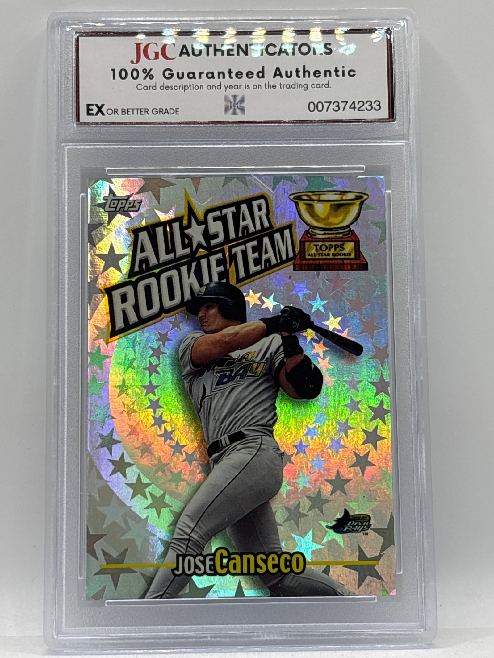 2000 TOPPS ALL-STAR ROOKIE TEAM JOSE CANSECO ALL-STAR ROOKIE INSERT CARD: THE HOBBY BOX