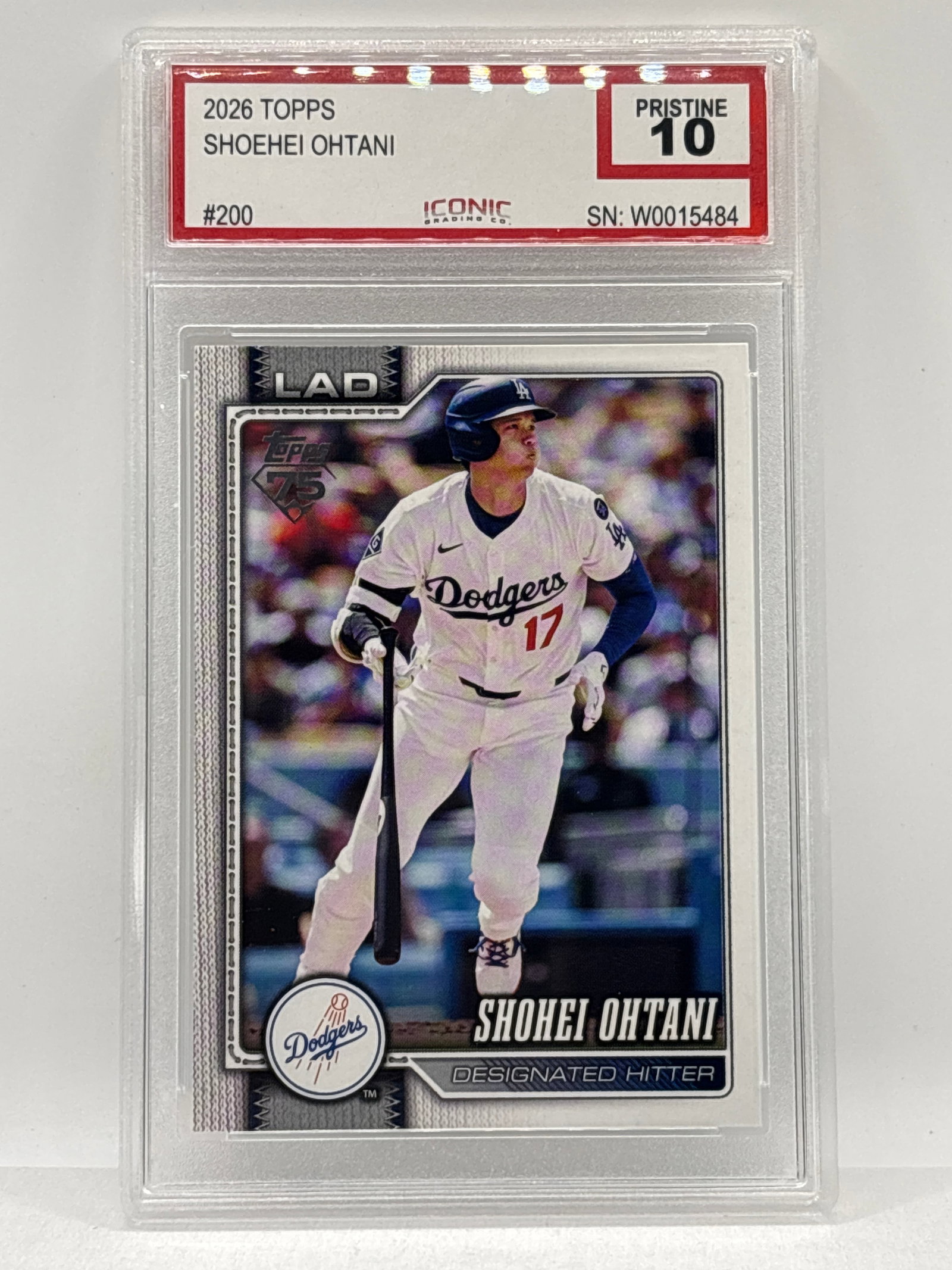 2026 TOPPS 75 SHOHEI OHTANI GRADED ICONIC PRISTINE 10: THE HOBBY BOX