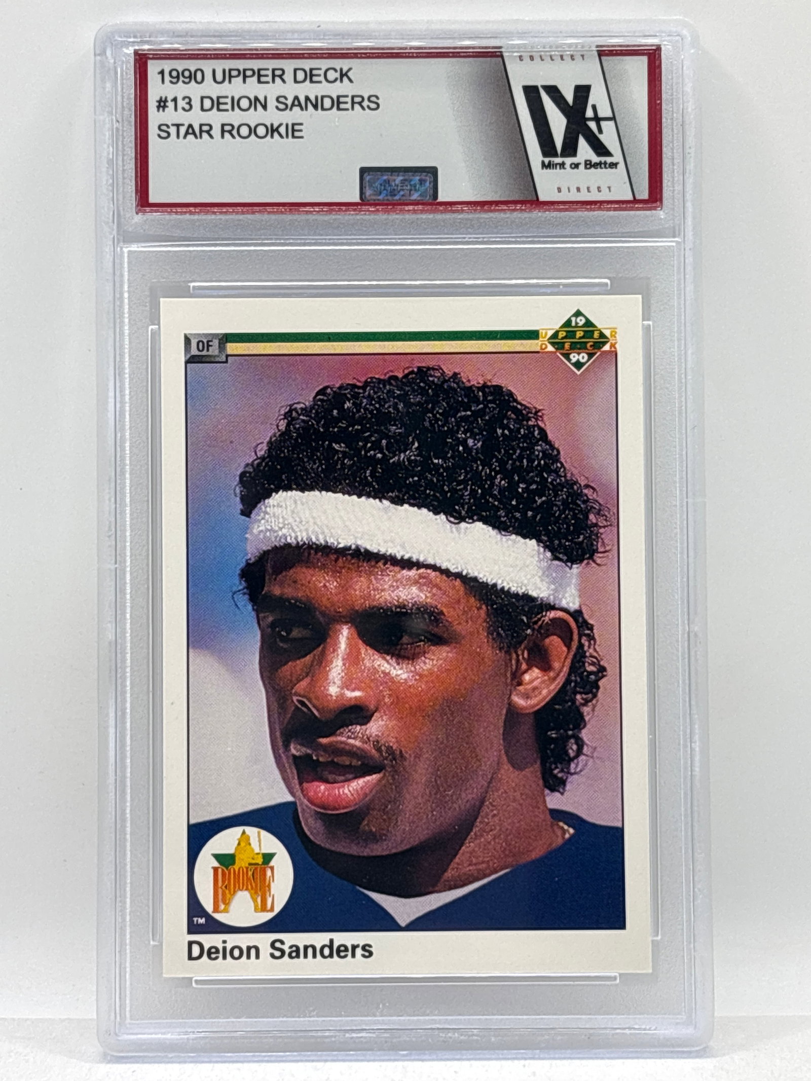 1990 UPPER DECK DEION SANDERS STAR ROOKIE GRADED MINT+ 9+: THE HOBBY BOX