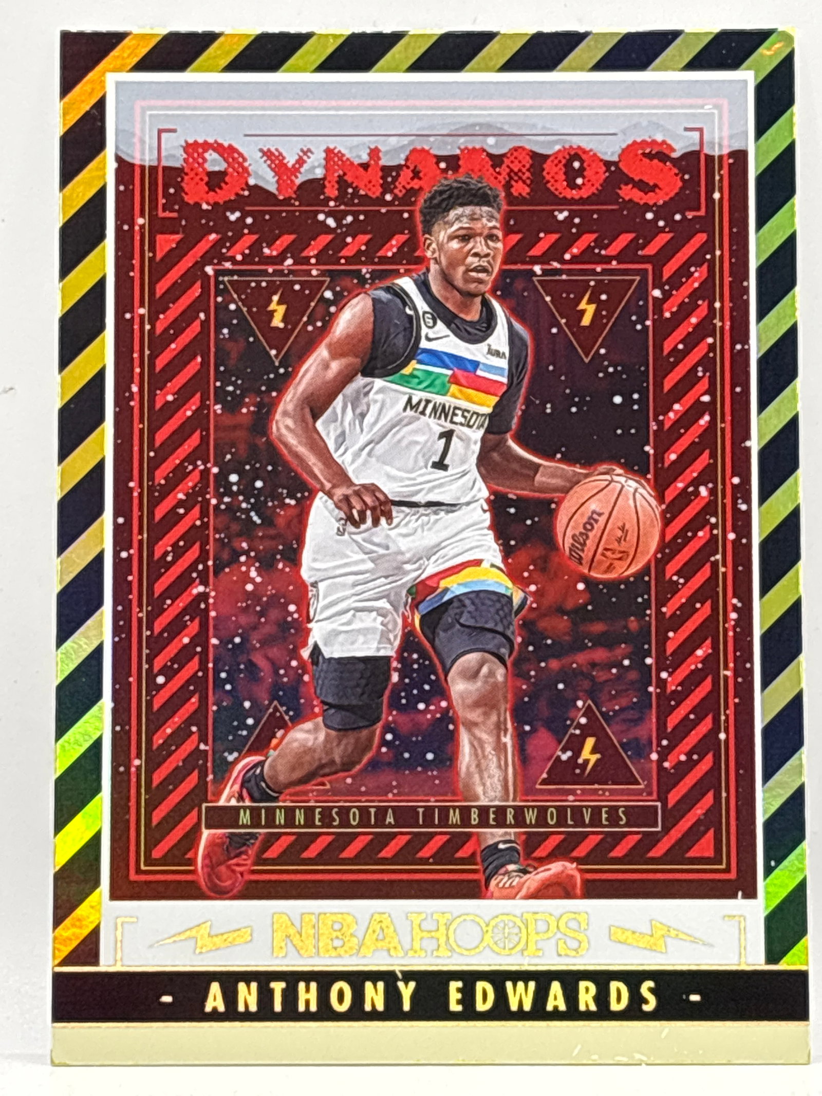 2023-24 PANINI NBA HOOPS ANTHONY EDWARDS DYNAMOS FOIL SP: THE HOBBY BOX
