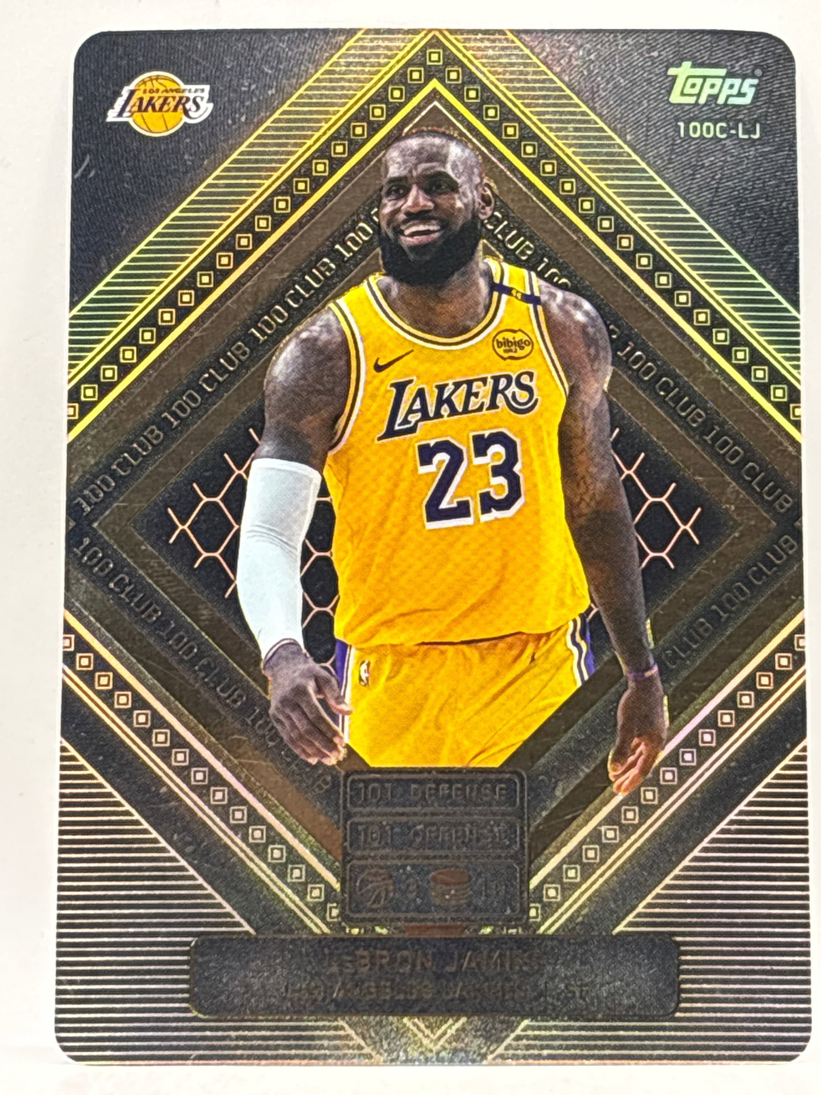 2025 TOPPS MATCH ATTAX LEBRON JAMES 100 CLUB INSERT (1 of 1)
