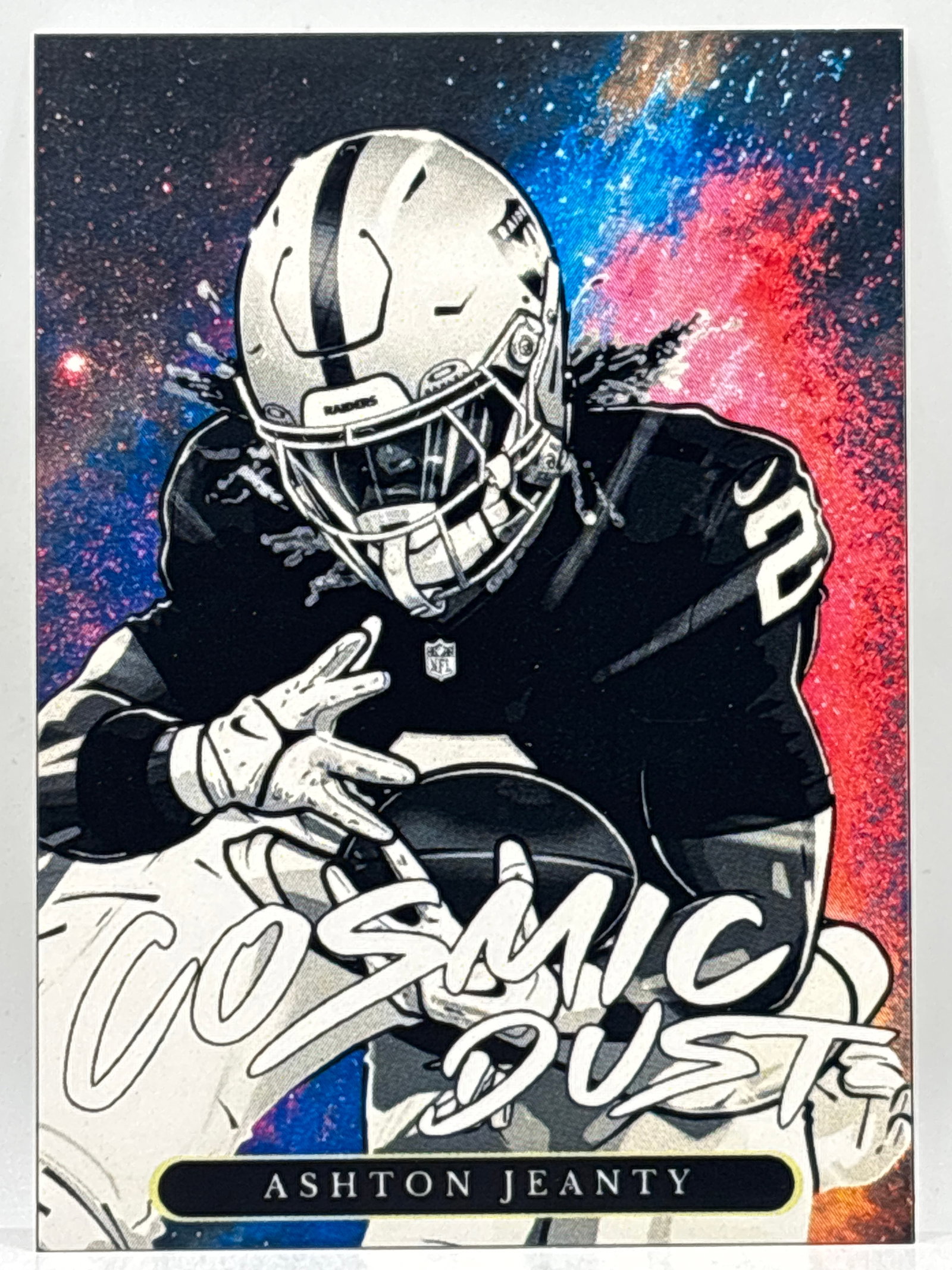 ASHTON JEANTY COSMIC DUST ROOKIE CUSTOM CARD: THE HOBBY BOX