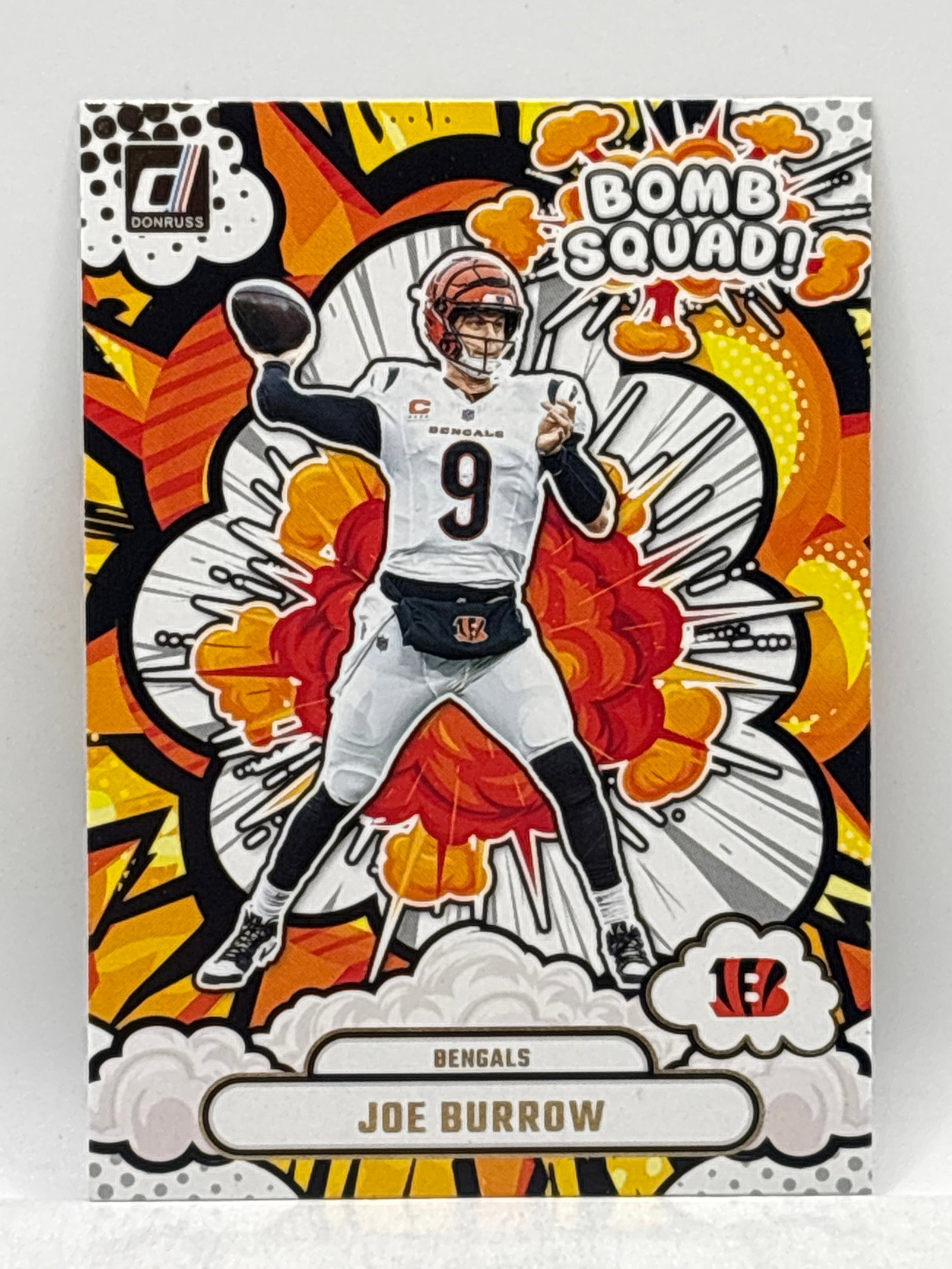 2025 PANINI DONRUSS JOE BURROW BOMB SQUAD! INSERT: THE HOBBY BOX