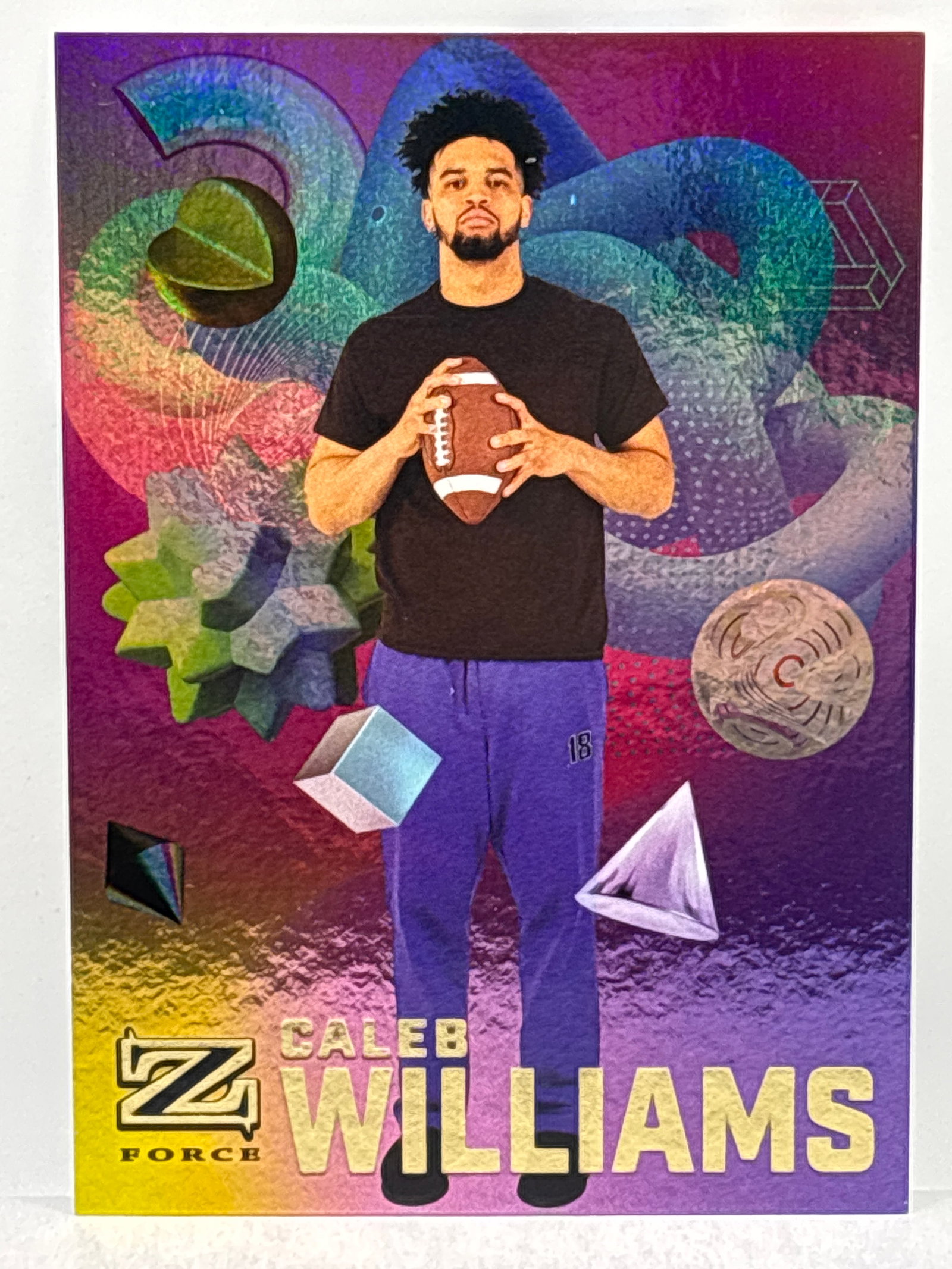 2022 SKYBOX METAL UNIVERSE CHAMPIONS CALEB WILLIAMS Z-FORCE ROOKIE INSERT: THE HOBBY BOX