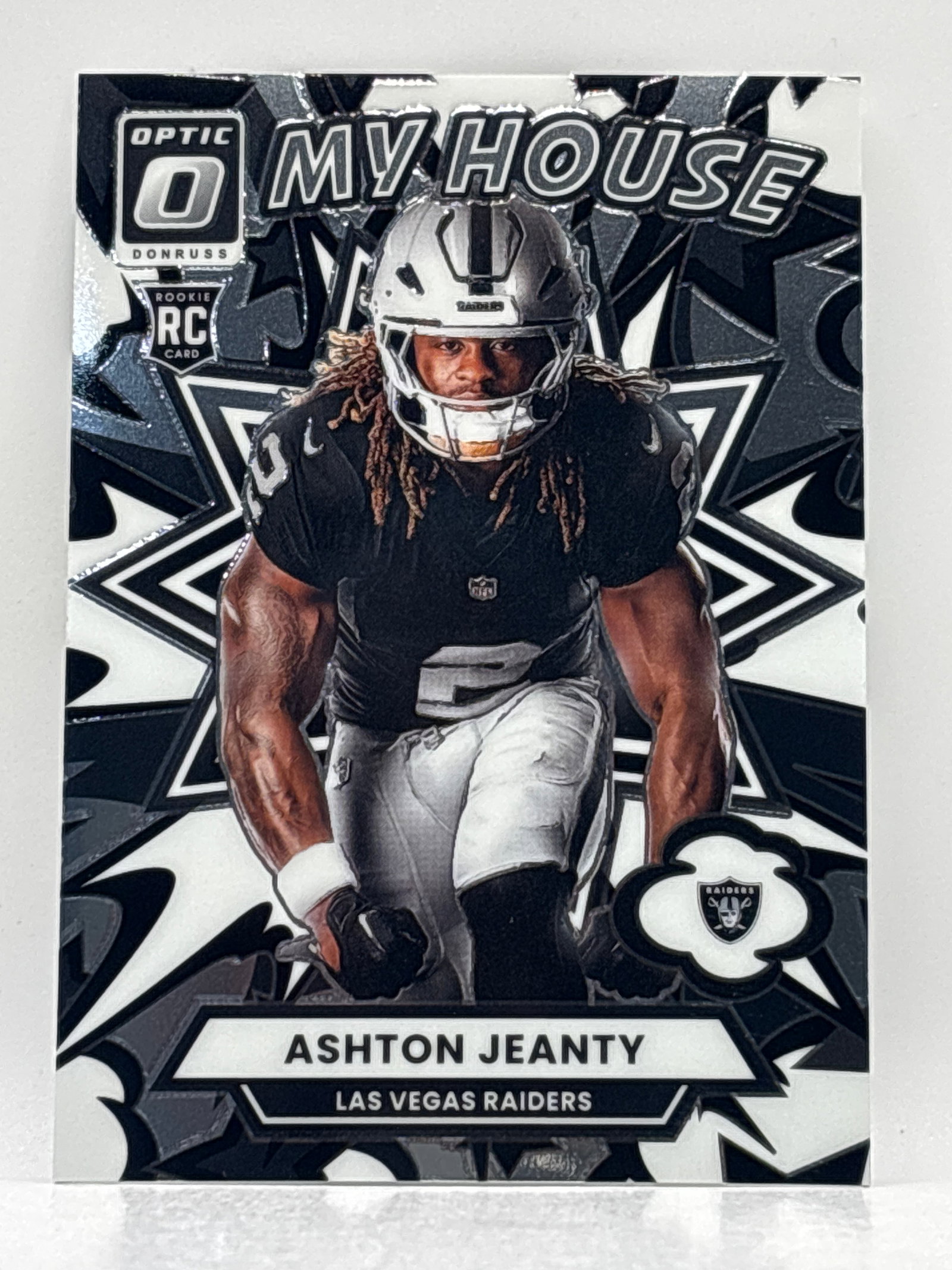 2025 PANINI DONRUSS OPTIC ASHTON JEANTY MY HOUSE ROOKIE CARD: THE HOBBY BOX