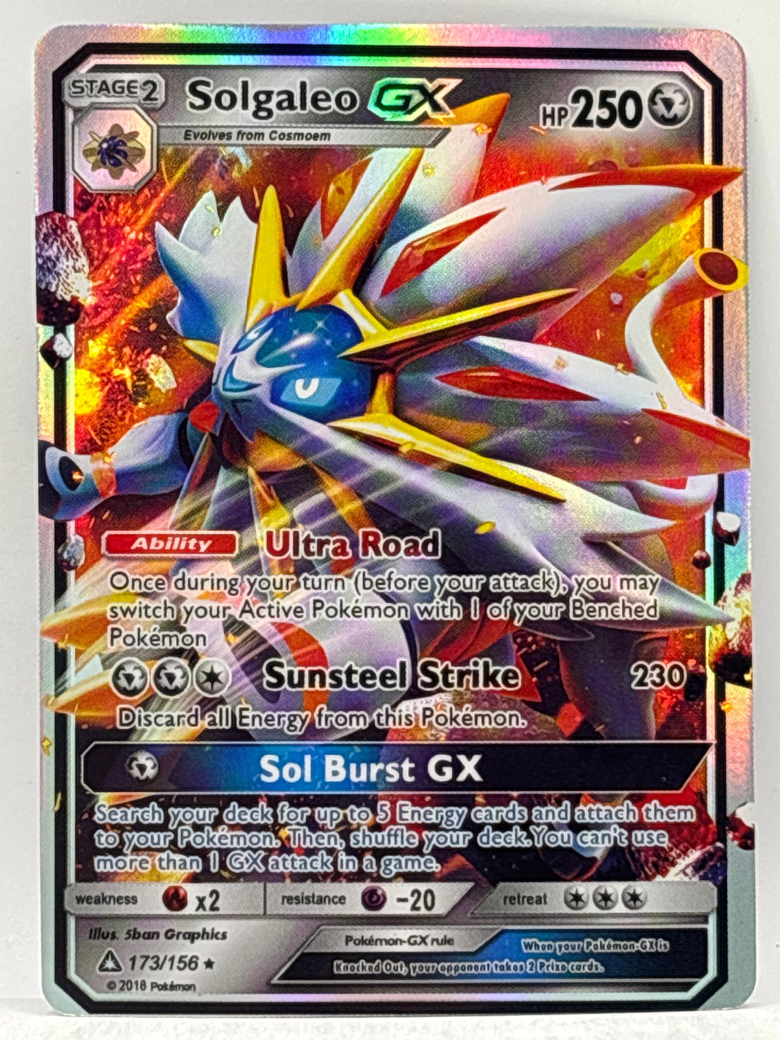 2016 POKÉMON SOLGALEO GX 173/156 SET SAGE 2 PROMO ULTRA RARE HOLO: THE HOBBY BOX-CHOOSE ARRANGE YOUR OWN SHIPPING AT CHECKOUT FOR LOWER SHIPPING CHARGES