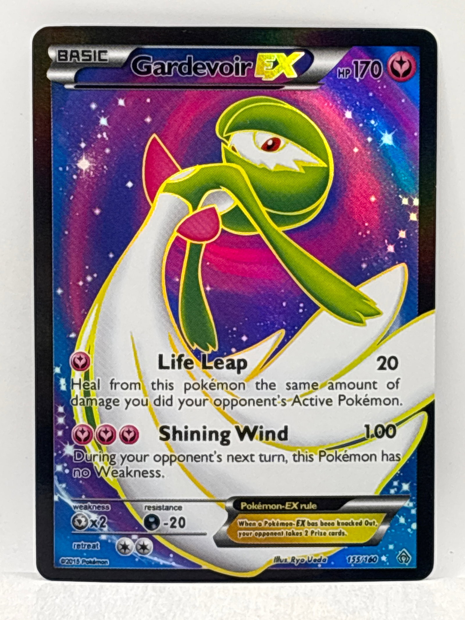 2015 POKÉMON GARDEVOIR EX PRIMAL CLASH FULL ART ULTRA RARE HOLO (1 of 4)