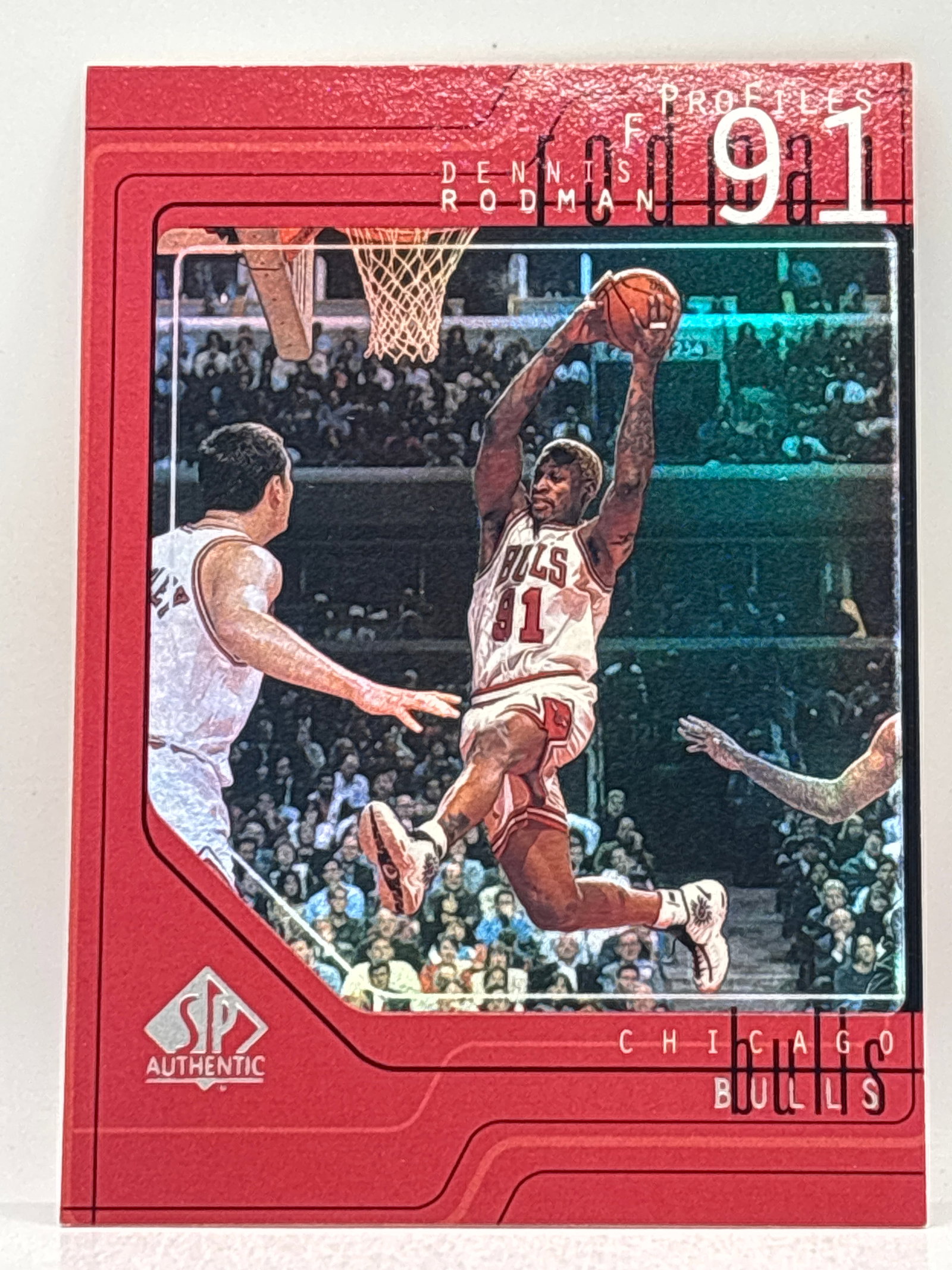 1998 UPPER DECK SP AUTHENTIC DENNIS RODMAN PROFILES INSERT HOLO: THE HOBBY BOX - CHOOSE ARRANGE YOUR OWN SHIPPING WHEN YOU GET YOUR INVOICE FOR CHEAPER SHIPPING