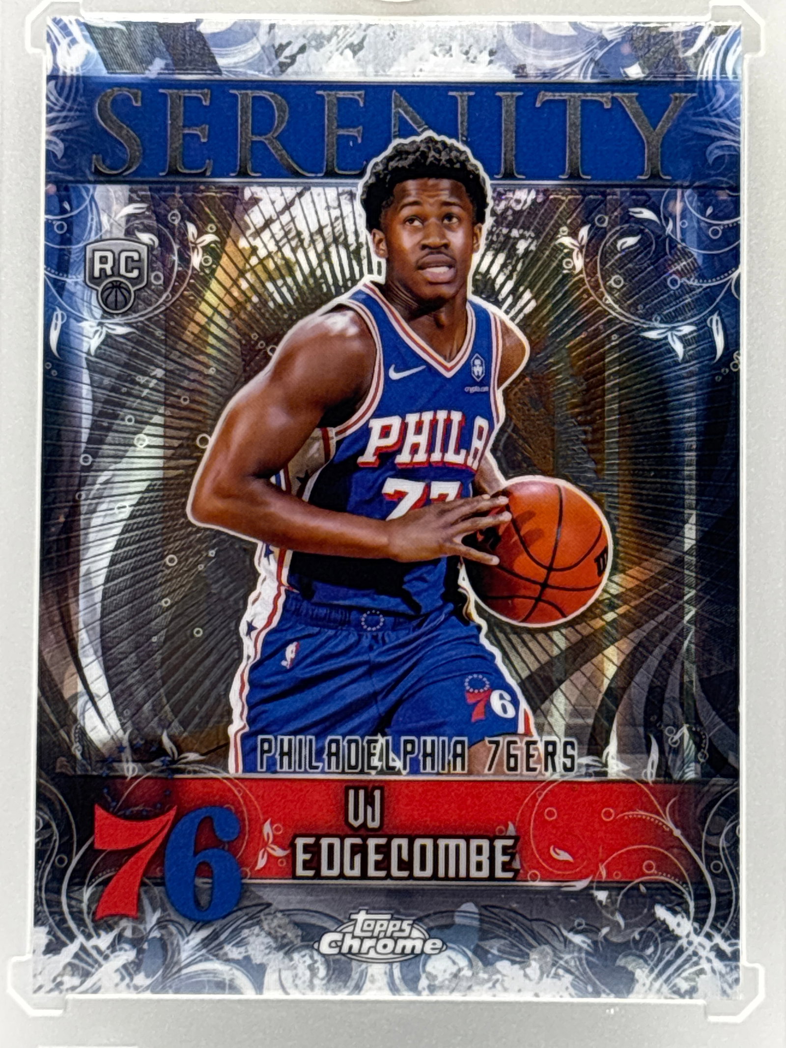 2025 TOPPS CHROME VJ EDGECOMBE SERENITY ROOKIE INSERT (1 of 3)