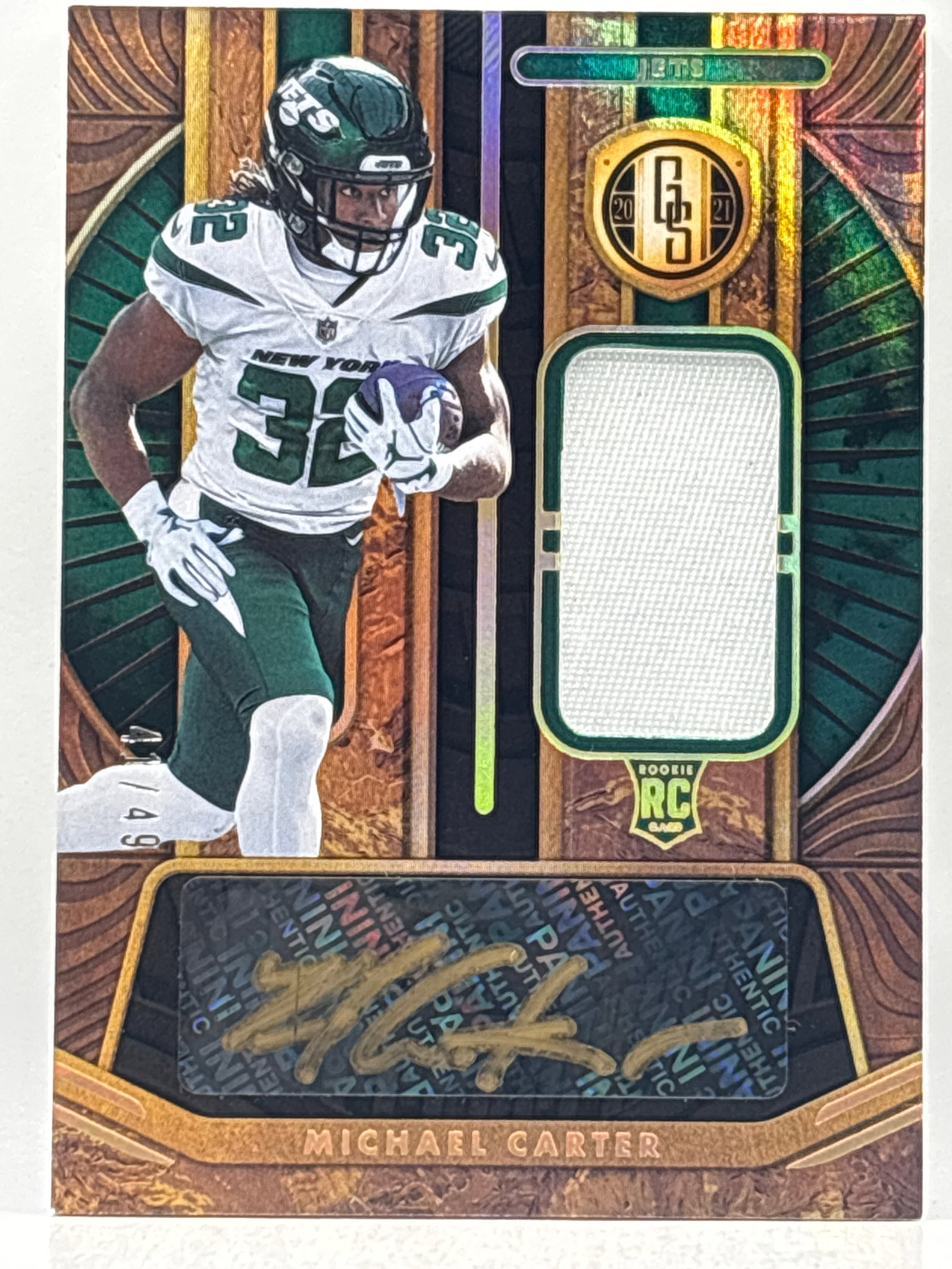 /49 2021 PANINI GOLD STANDARD MICHAEL CARTER RPA: THE HOBBY BOX - CHOOSE ARRANGE YOUR OWN SHIPPING WHEN YOU GET YOUR INVOICE FOR CHEAPER SHIPPING