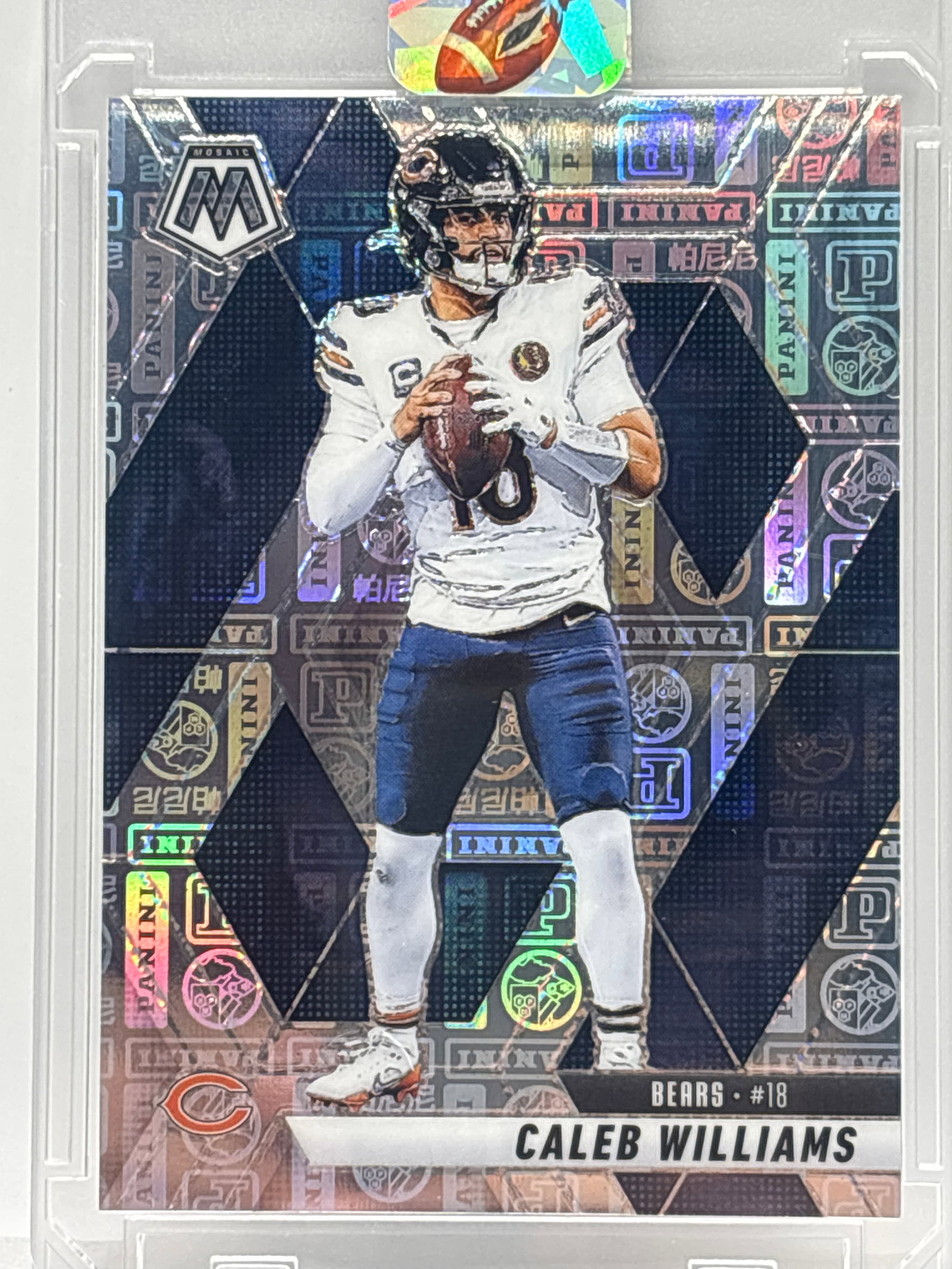 /149 2025 PANINI MOSAIC CALEB WILLIAMS SILVER KNIGHT PRIZM HOLO (1 of 4)