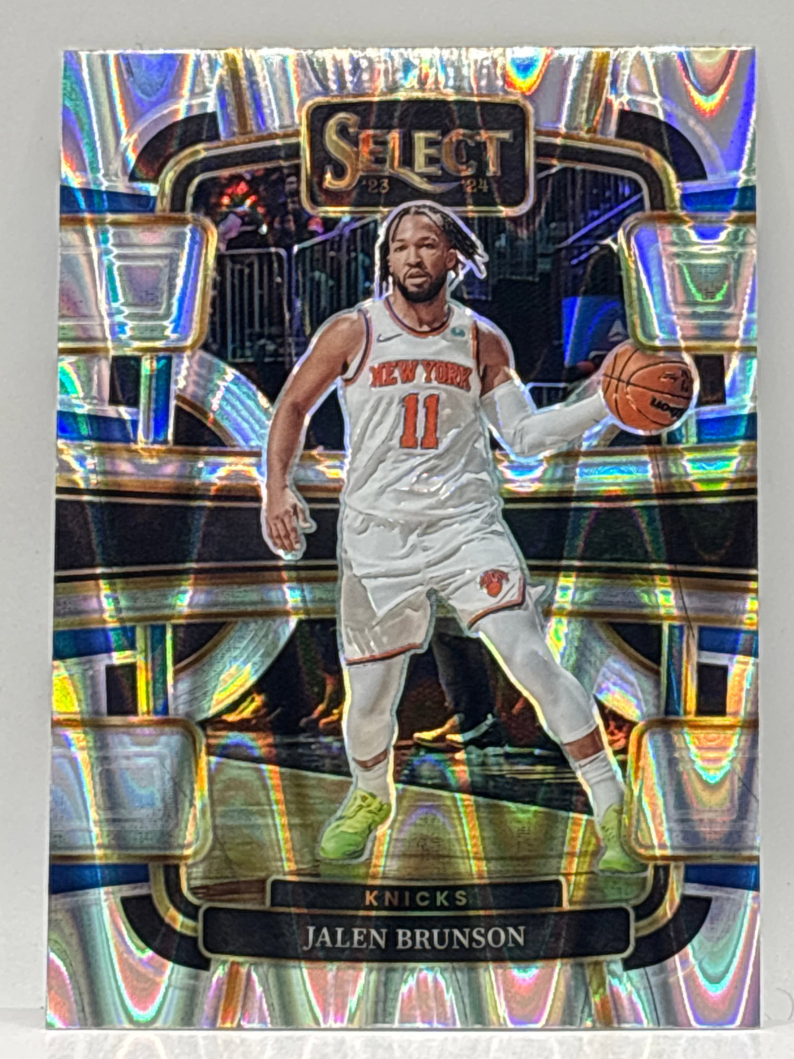 2023-24 PANINI SELECT JALEN BRUNSON SILVER LAVA PRIZM HOLO SP (1 of 2)