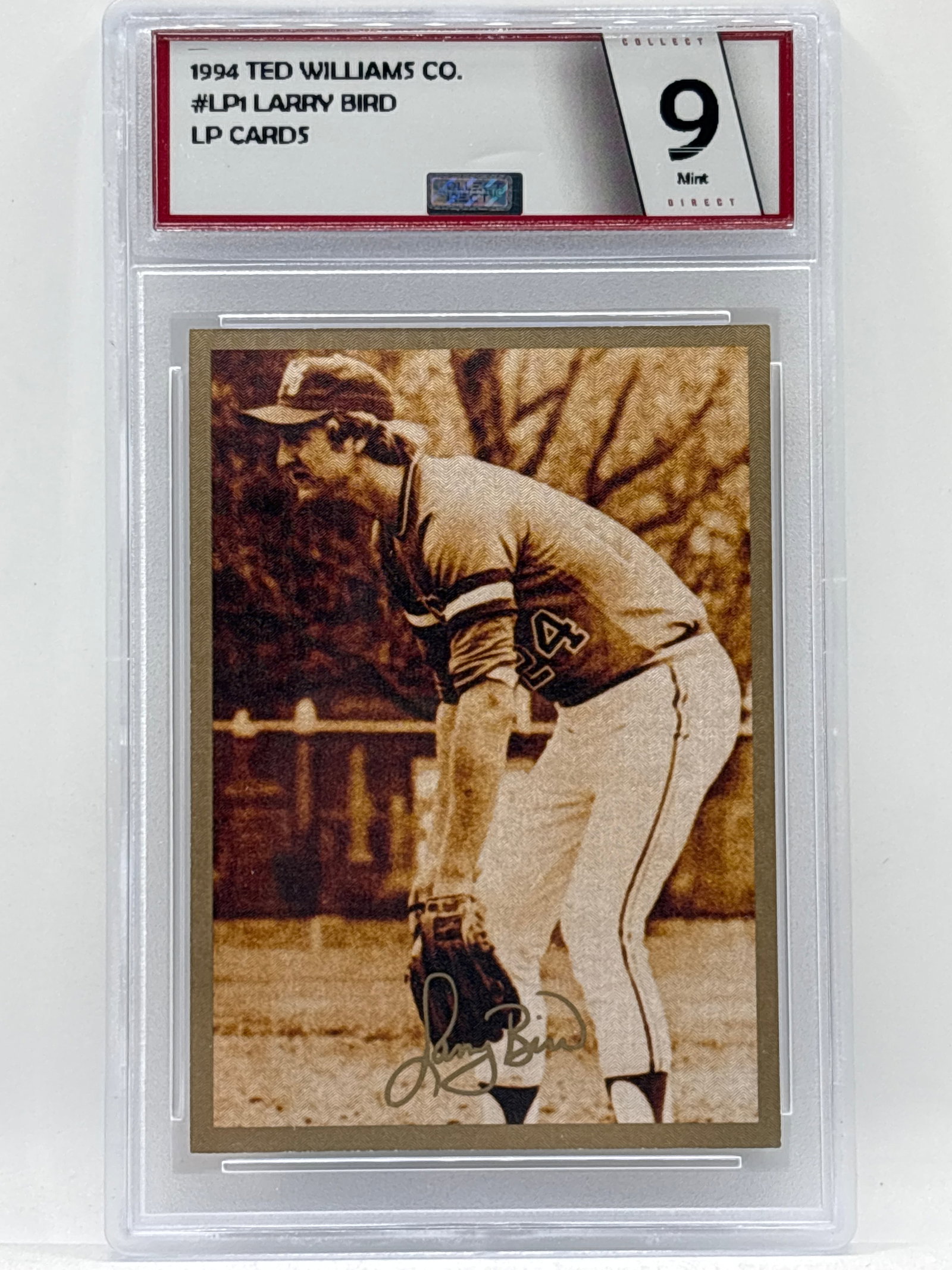 1994 TED WILLIAMS LARY BIRD INSERT GRADED MINT 9: THE HOBBY BOX -CHOOSE ARANGE MY OWN SHIPPING WHEN YOU GET YOUR INVOICE FOR CHEAPER SHIPPING CHARGES
