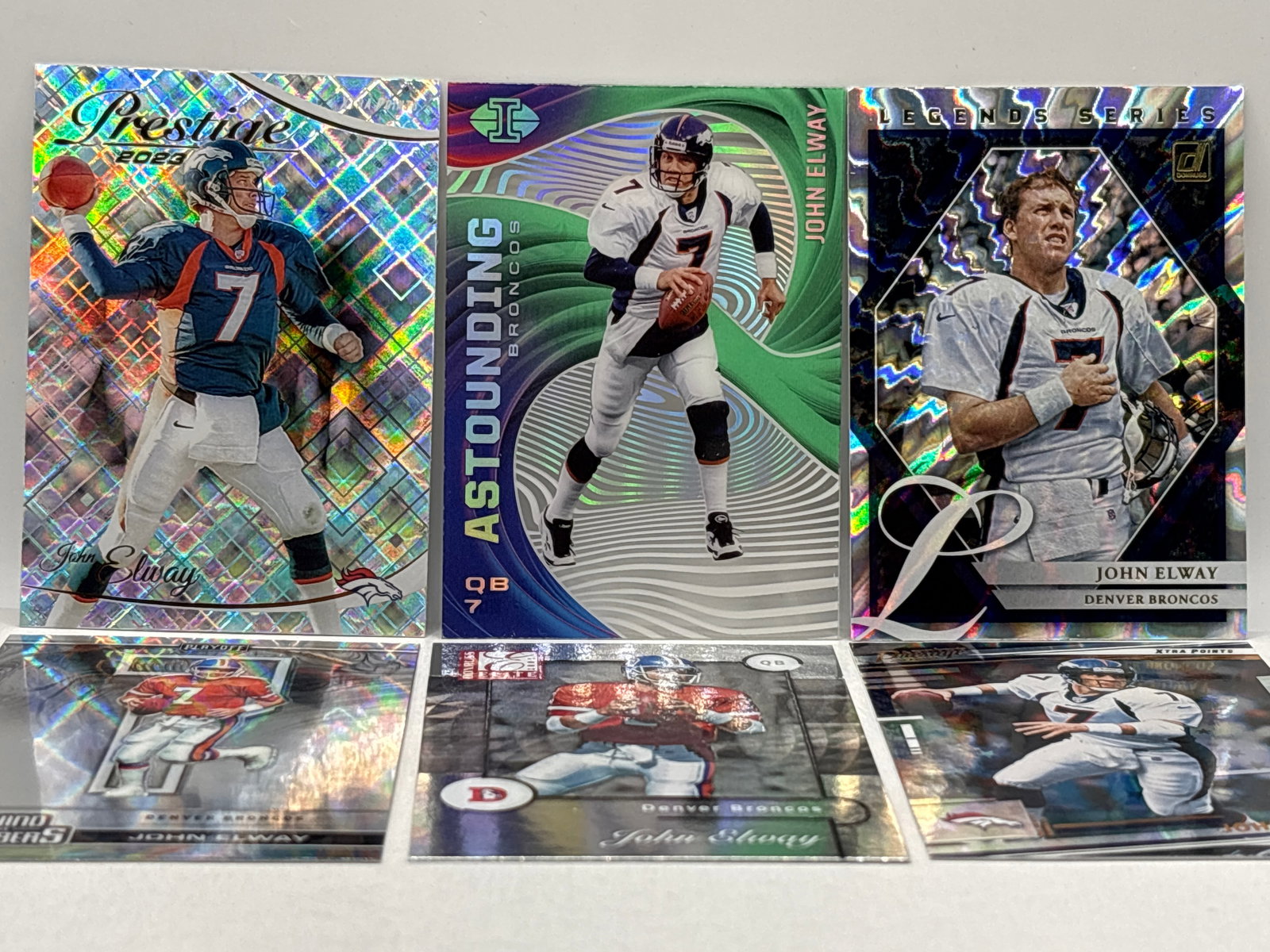 JOHN ELWAY SP INSERT LOT: THE HOBBY BOX - CHOOSE ARRANGE YOUR OWN SHIPPING WHEN YOU RECEIVE YOUR INVOICE FOR LOWER SHIPPING CHARGES