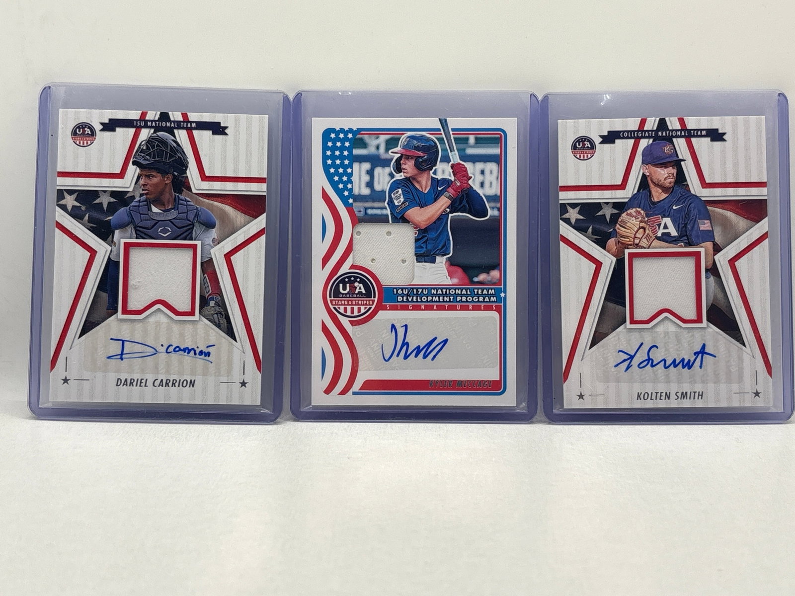 2025 USA BASEBALL STARS & STRIPES 3-CARD RPA LOT: THE HOBBY BOX - CHOOSE ARRANGE YOUR OWN SHIPPING WHEN YOU RECEIVE YOUR INVOICE FOR LOWER SHIPPING CHARGES