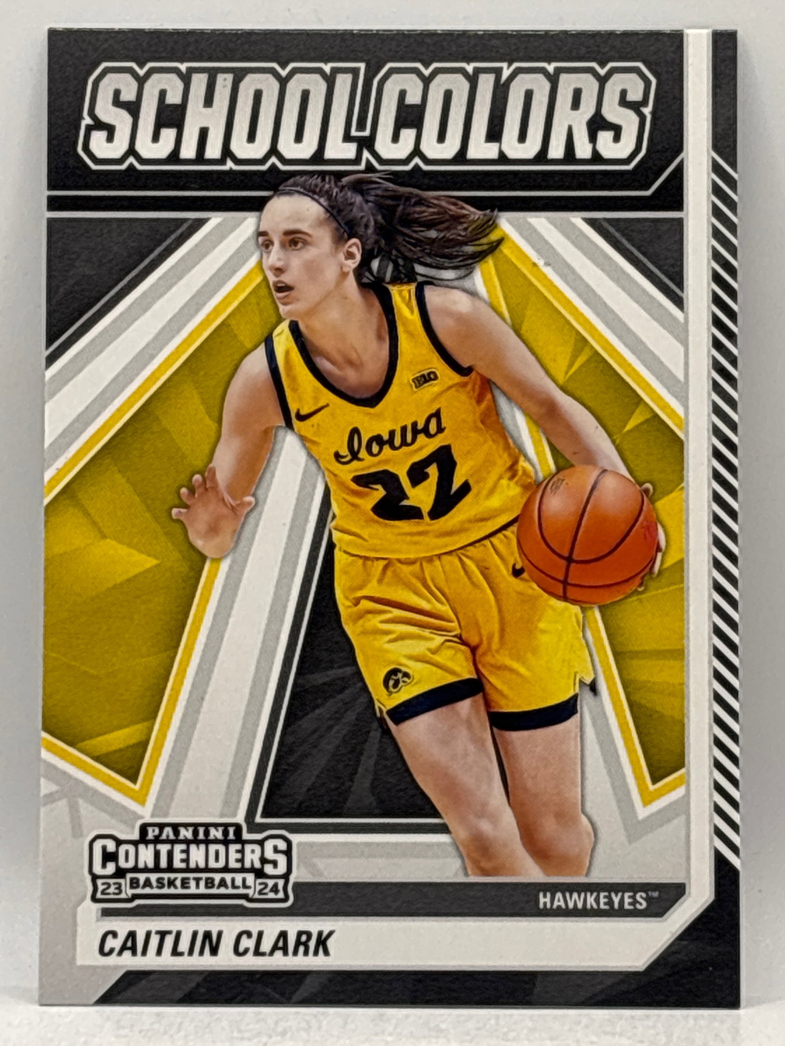 2024 PANINI CAITLIN CLARK COLLECTION CAITLIN CLARK SCHOOL COLORS ROOKIE INSERT (1 of 2)