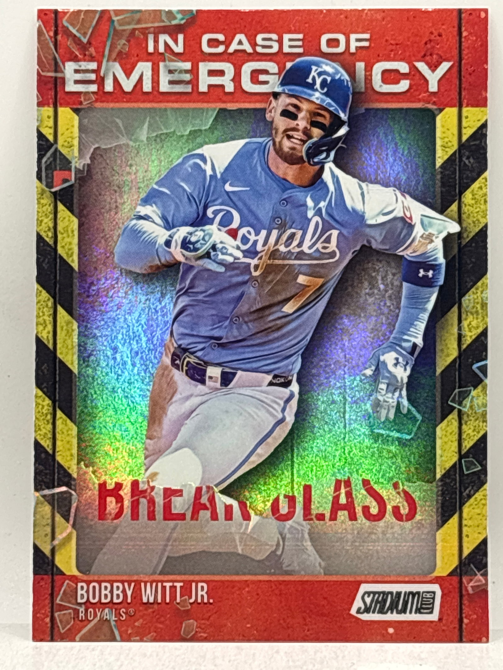 2025 TOPPS STADIUM CLUB BOBBY WITT JR IN CASE OF EMERGENCY FOIL INSERT: THE HOBBY BOX - CHOOSE ARRANGE YOUR OWN SHIPPING WHEN YOU RECEIVE YOUR INVOICE FOR LOWER SHIPPING CHARGES