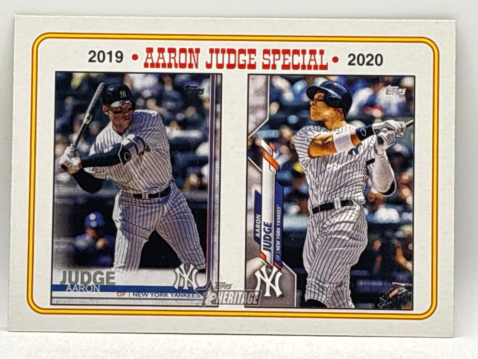 2023 TOPPS HERITAGE AARON JUDGE SPECIAL: THE HOBBY BOX - CHOOSE ARRANGE YOUR OWN SHIPPING WHEN YOU RECEIVE YOUR INVOICE FOR LOWER SHIPPING CHARGES