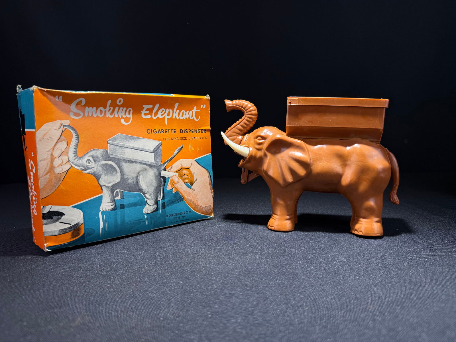 "Smoking Elephant" Cigarette Dispenser with Original Box, circa 1960s (1 of 20)
