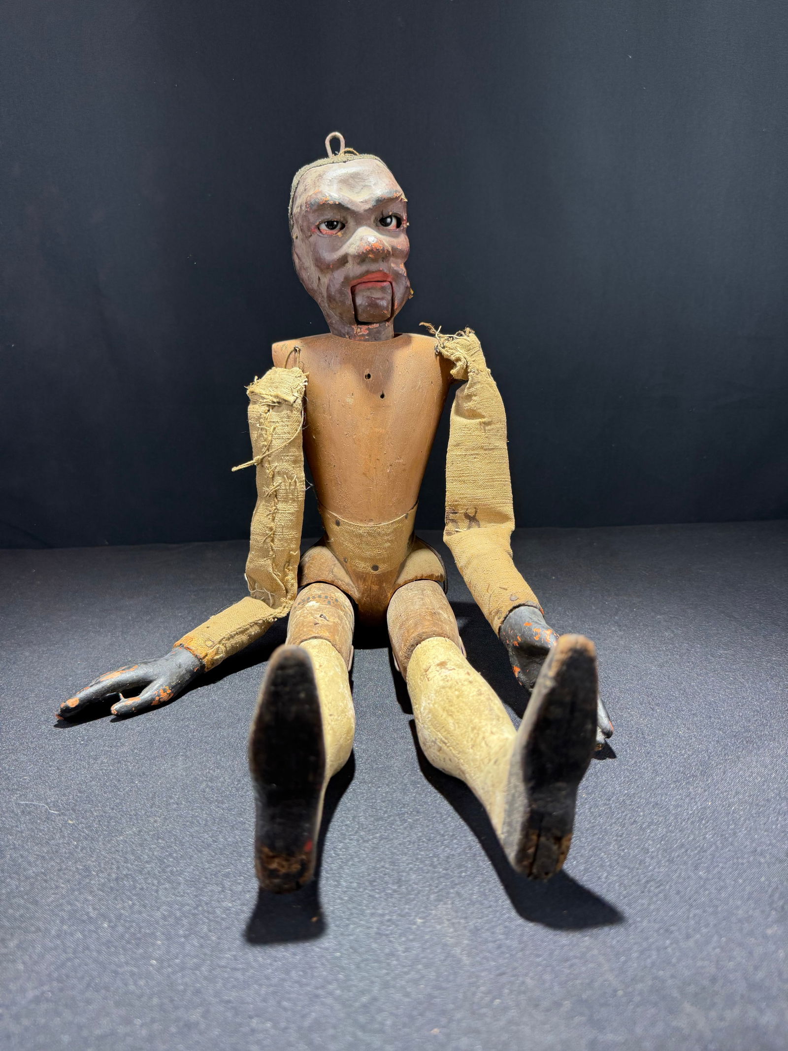 Carved Wood Ventriloquist Puppet, Circa 1920s-1930s (1 of 9)