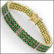 22.19 CT Green Agate & Diamond Designer Bracelet