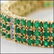 22.19 CT Green Agate & Diamond Designer Bracelet - 2