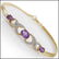 3.69 CT Amethyst & Diamond Designer Bracelet $965