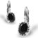 Genuine Black Onyx Leverback Earrings