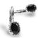 Genuine Black Onyx Leverback Earrings - 2