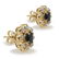 2.38 CT Sapphire & Diamond Designer Earrings - 2
