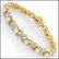 6mm Freshwater Pearl and Diamond Gold Bracelet