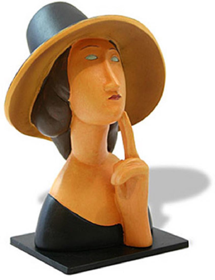 Amedeo Modigliani JEAN HEBUTERNE PORTRAIT Sculpture: This is a highly collectible, quality, resin sculpture with hand-painted color details, matte and glossy finish. Guaranteed fully authentic and authorized piece! Absolute Mint Condition, comes new in