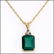 Genuine 4.7 CT Green Agate Diamond Pendant