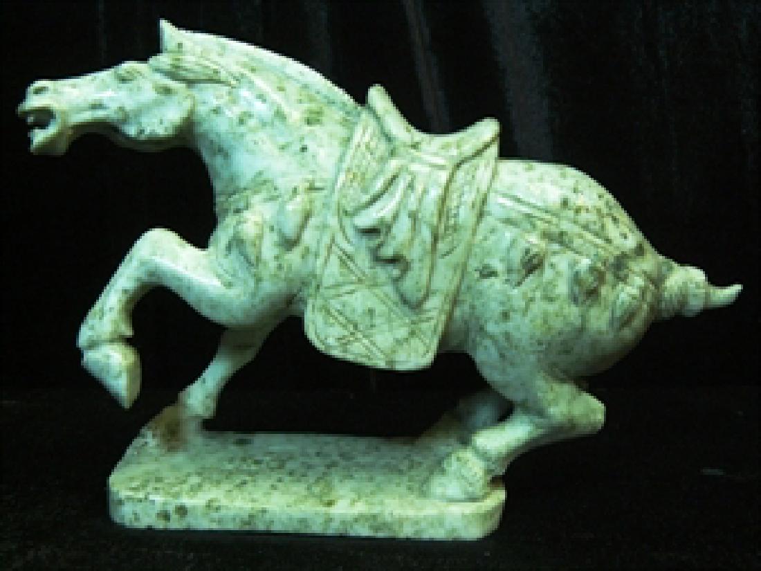 Green Jade Saddled Tang Horse