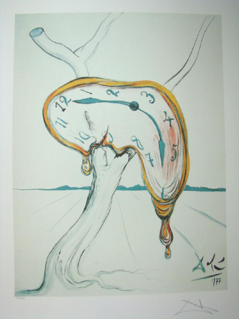 Salvador Dali Lithograph MELTING CLOCKS