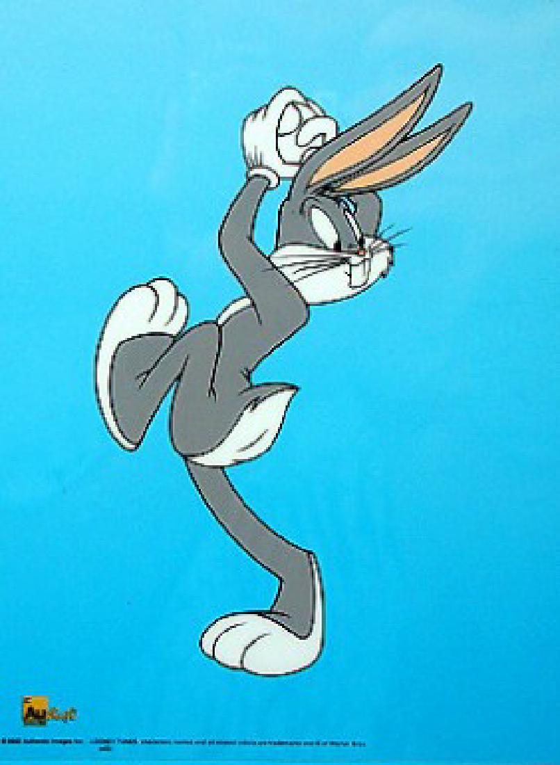 Classic Animation Cel BUGS BUNNY BASBALL: This beautiful limited edition animation cel showcase adorable scenes from memorable classic shorts .The serigrapher applies each color separately ,10.5"x12.5"